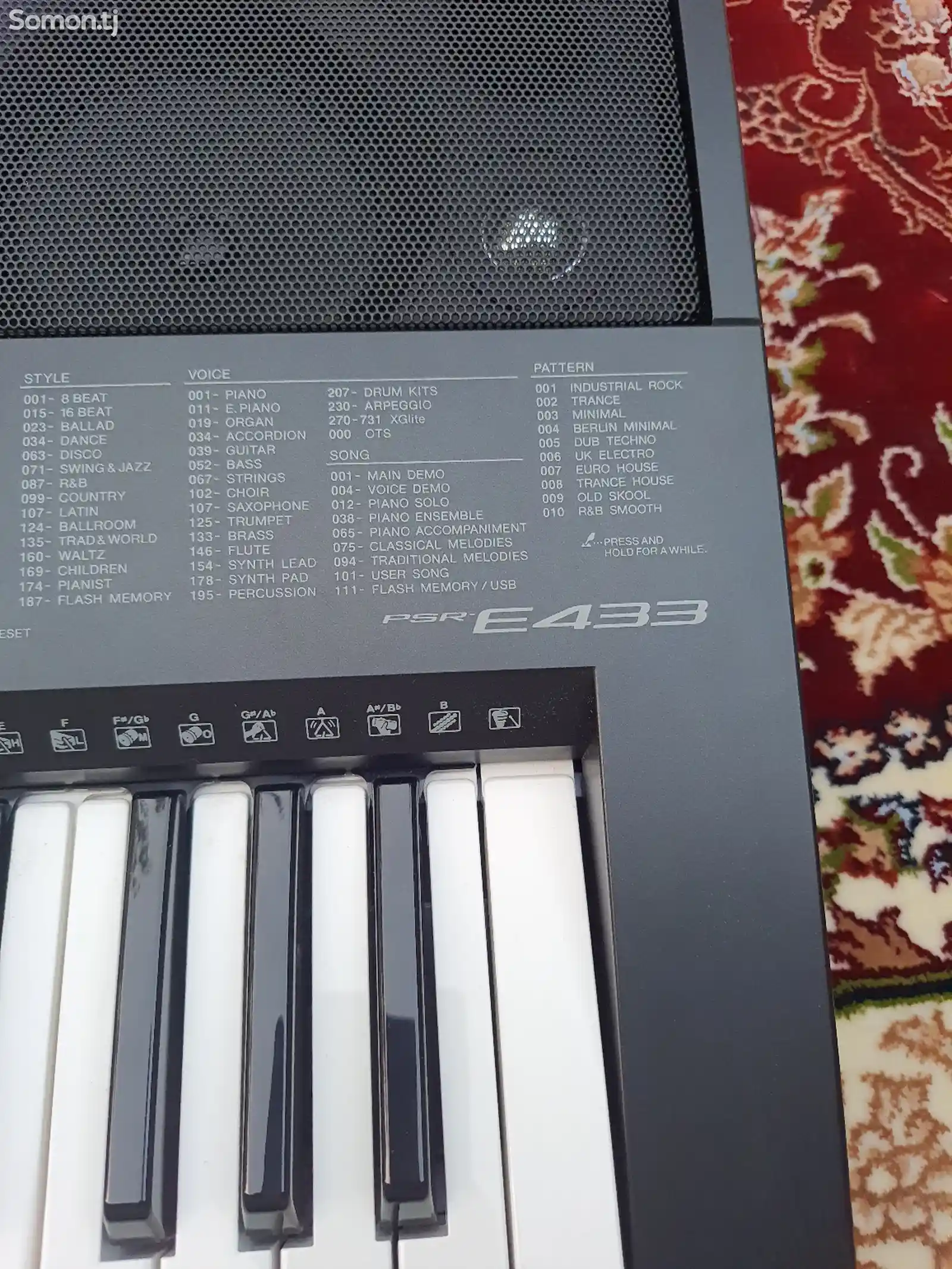 Синтезатор Yamaha psr-e 433-4