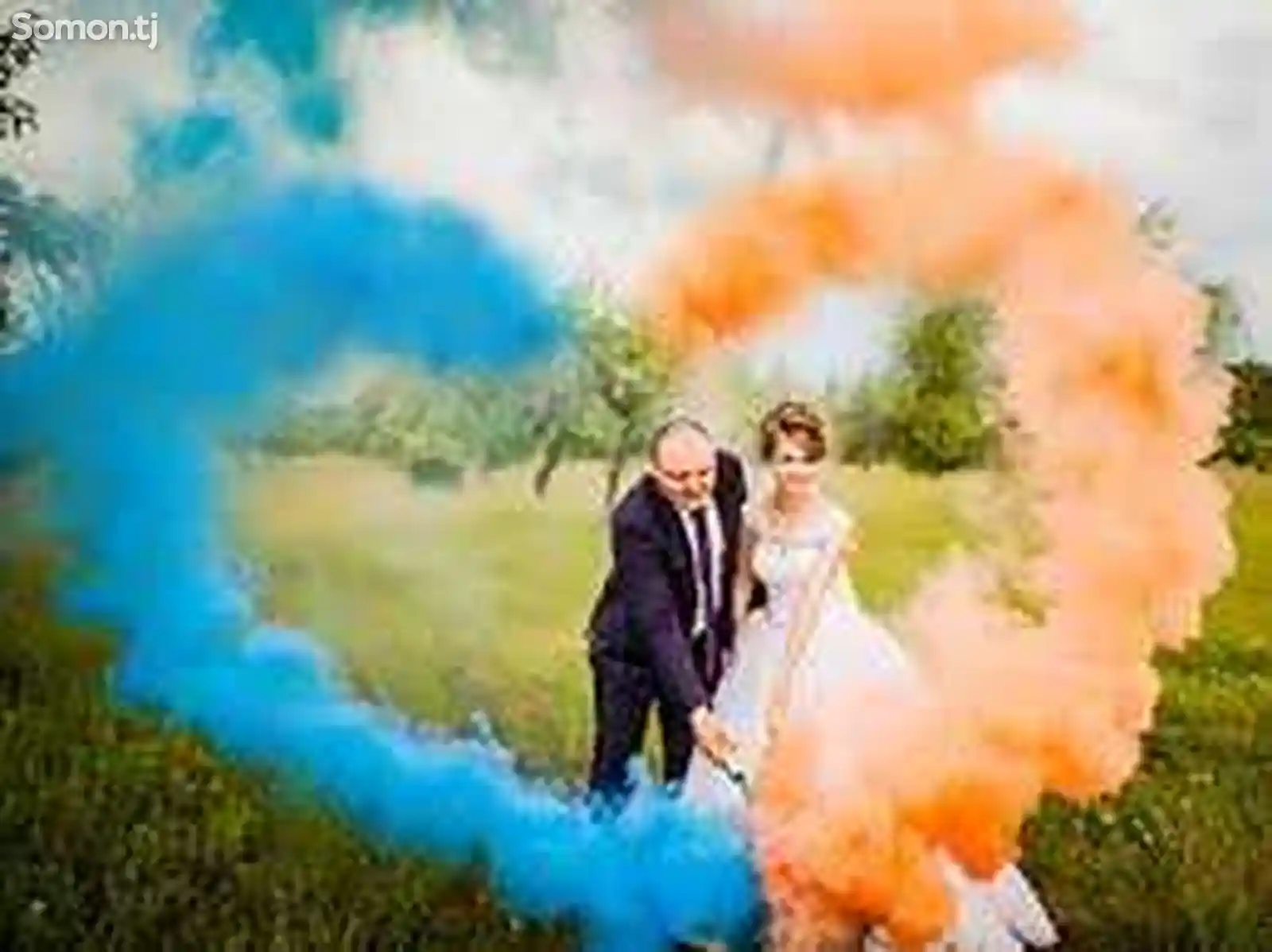 Цветной дым на свадьбу на заказ-3