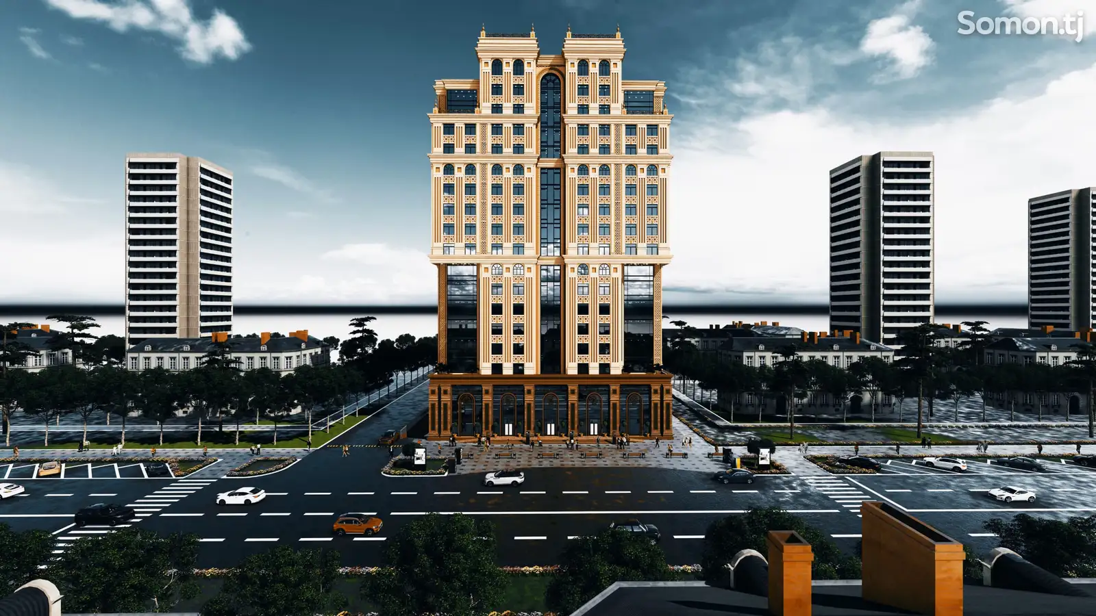 4-комн. квартира, 13 этаж, 165 м², Садбарг, ТЦ "Ватан"-1