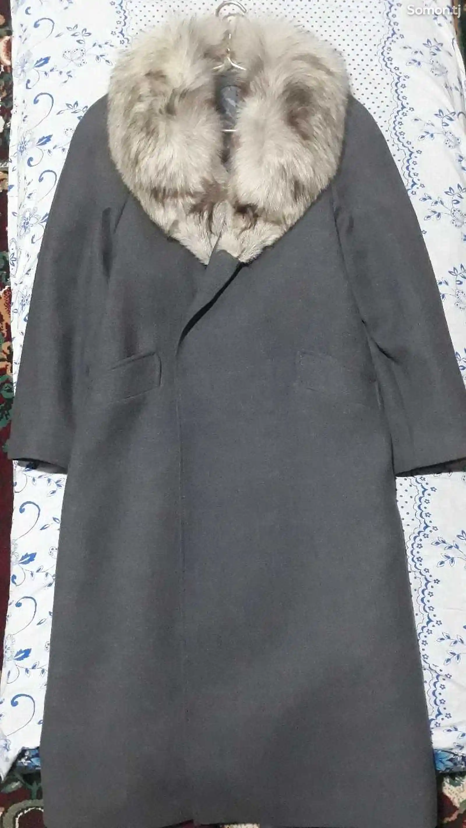 Пальто шерстяной с натуральным мехом Писец-6