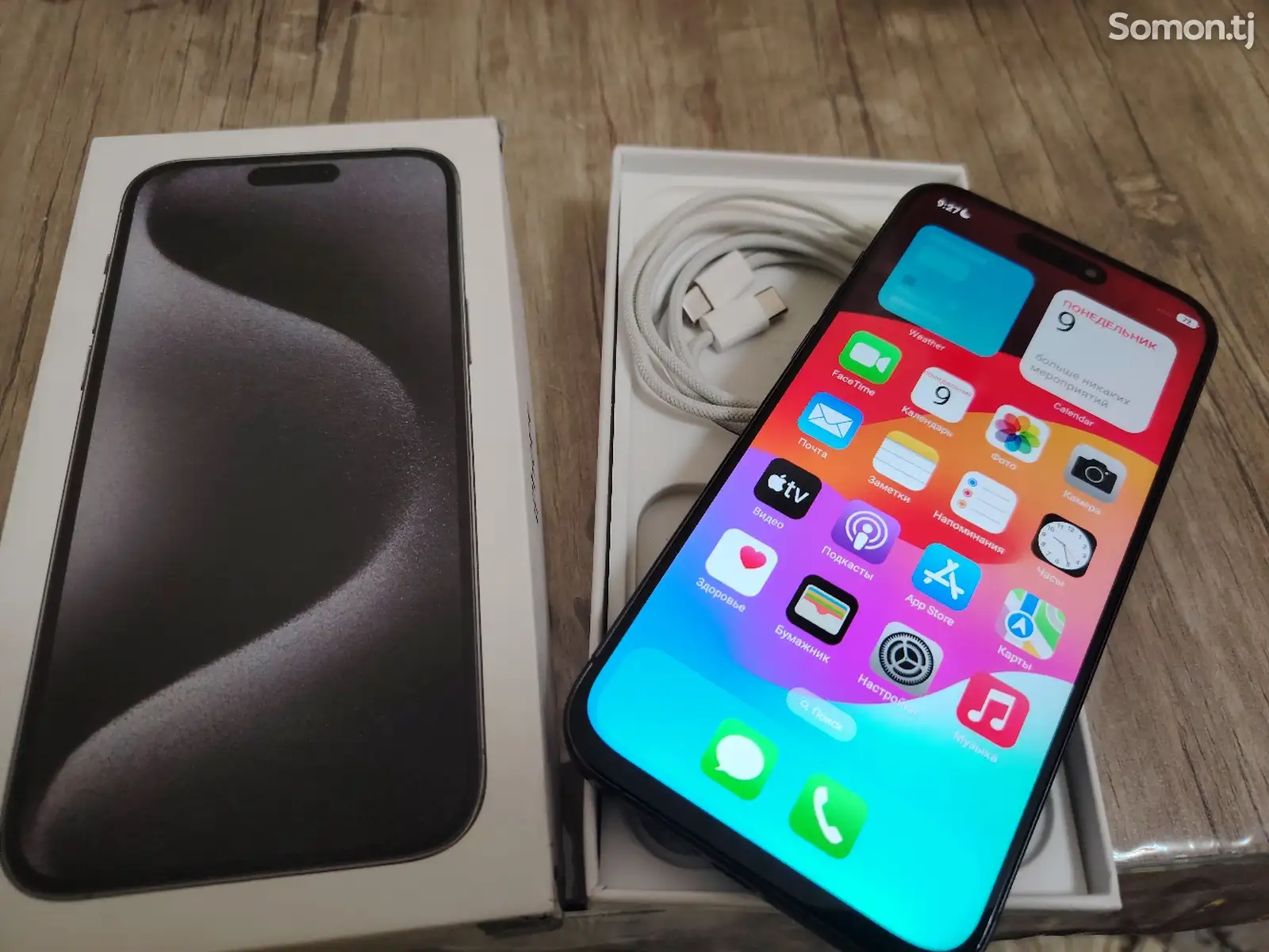 Apple iPhone 15 Pro Max, 1 tb, Black Titanium дубликат-1