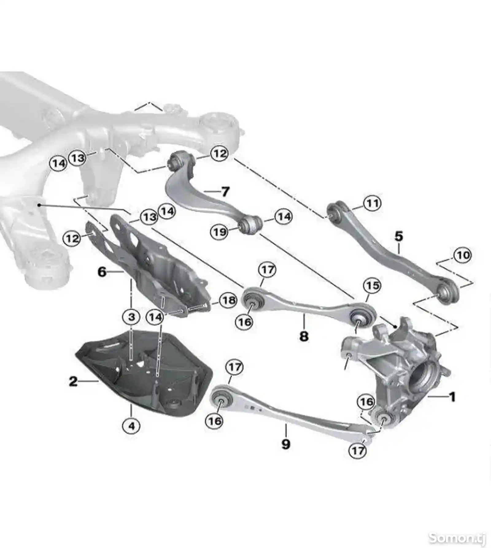 Задние Рычаги для BMW G05 G06 G07-1