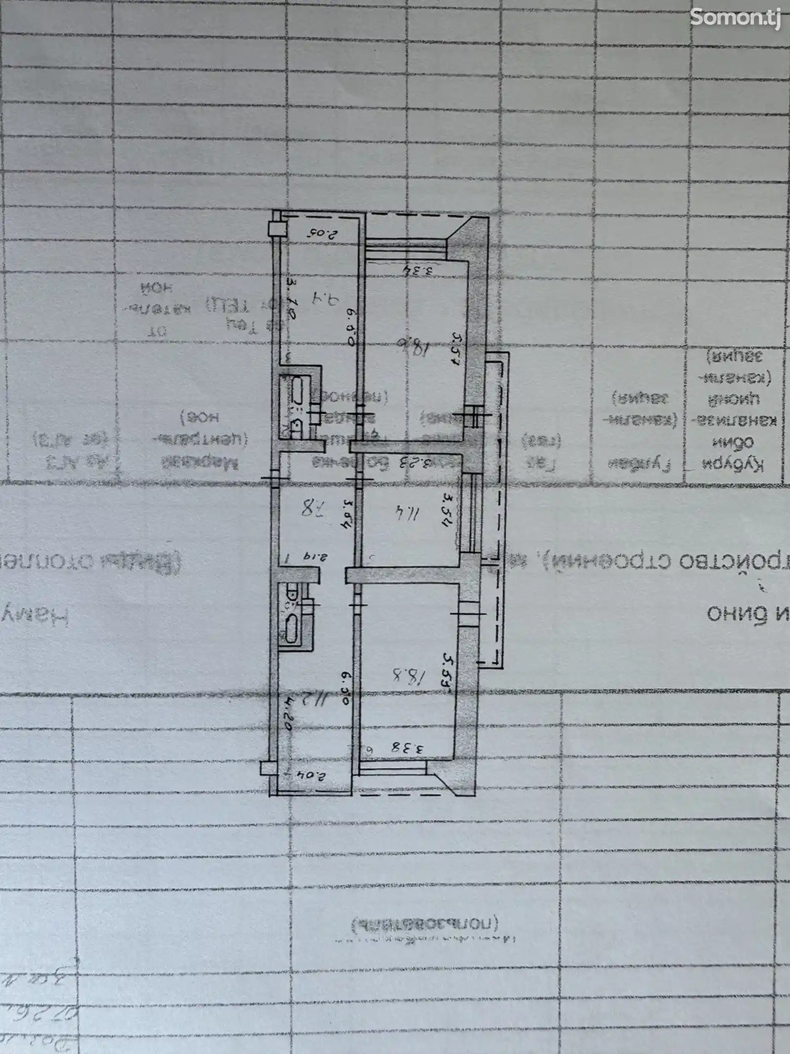 4-комн. квартира, 8 этаж, 81 м², кафе Мерве-5