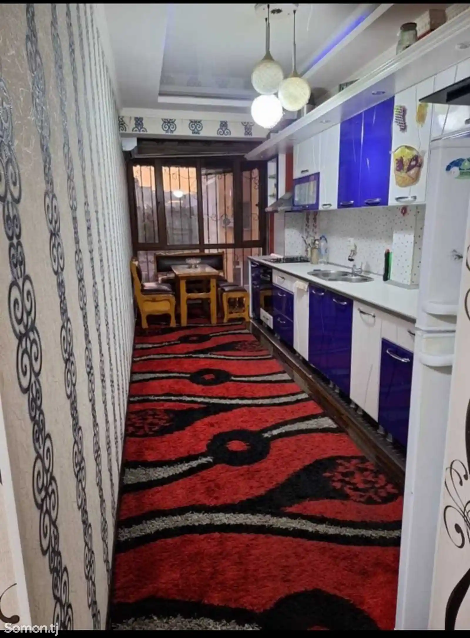 3-комн. квартира, 7 этаж, 90м², Сомони-2