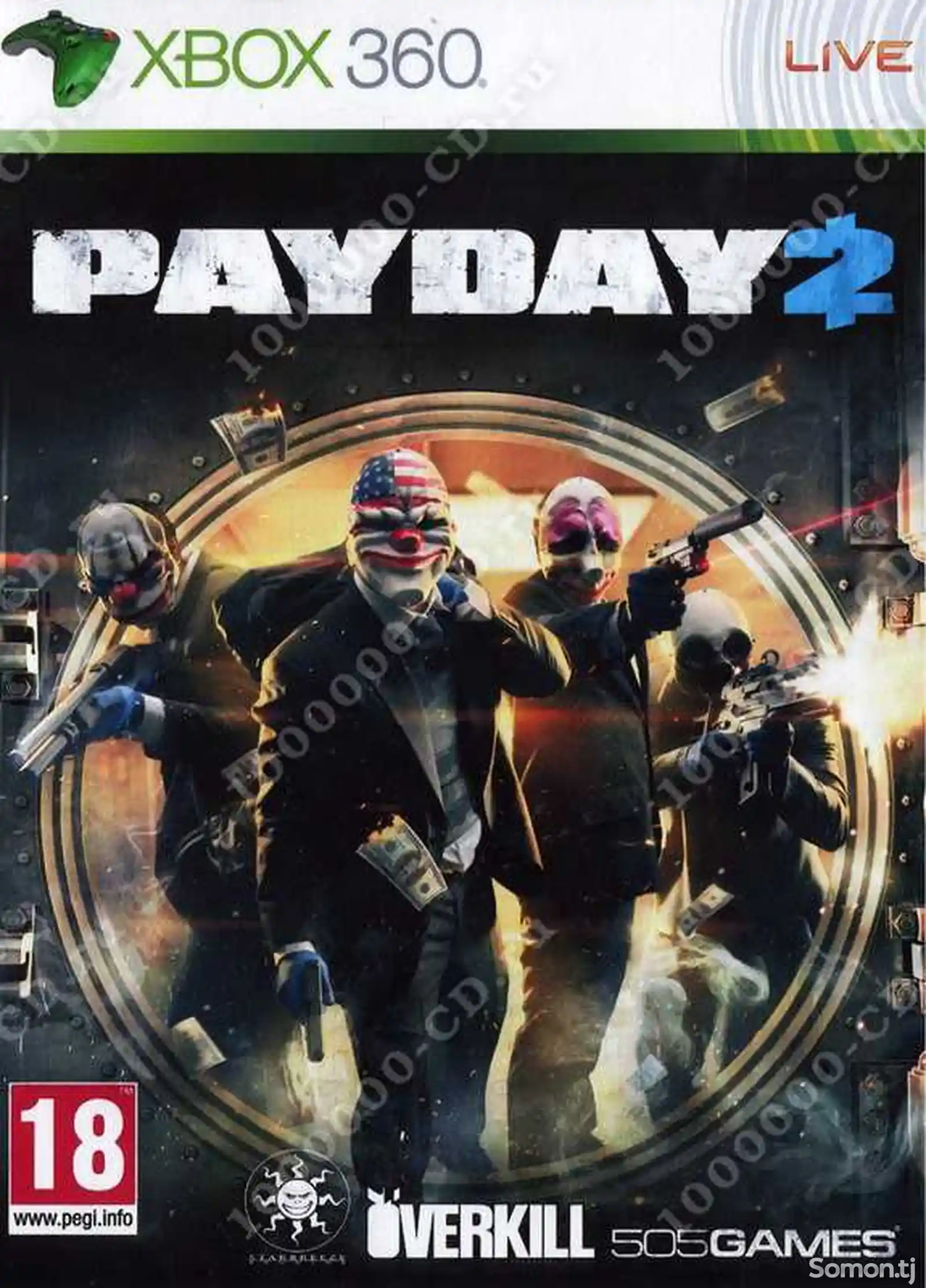 Игра Payday 2 для прошитых Xbox 360