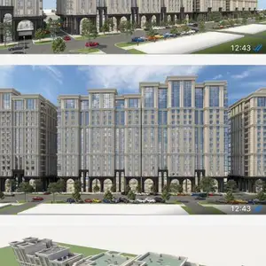 1-комн. квартира, 10 этаж, 54 м², Шохмансур