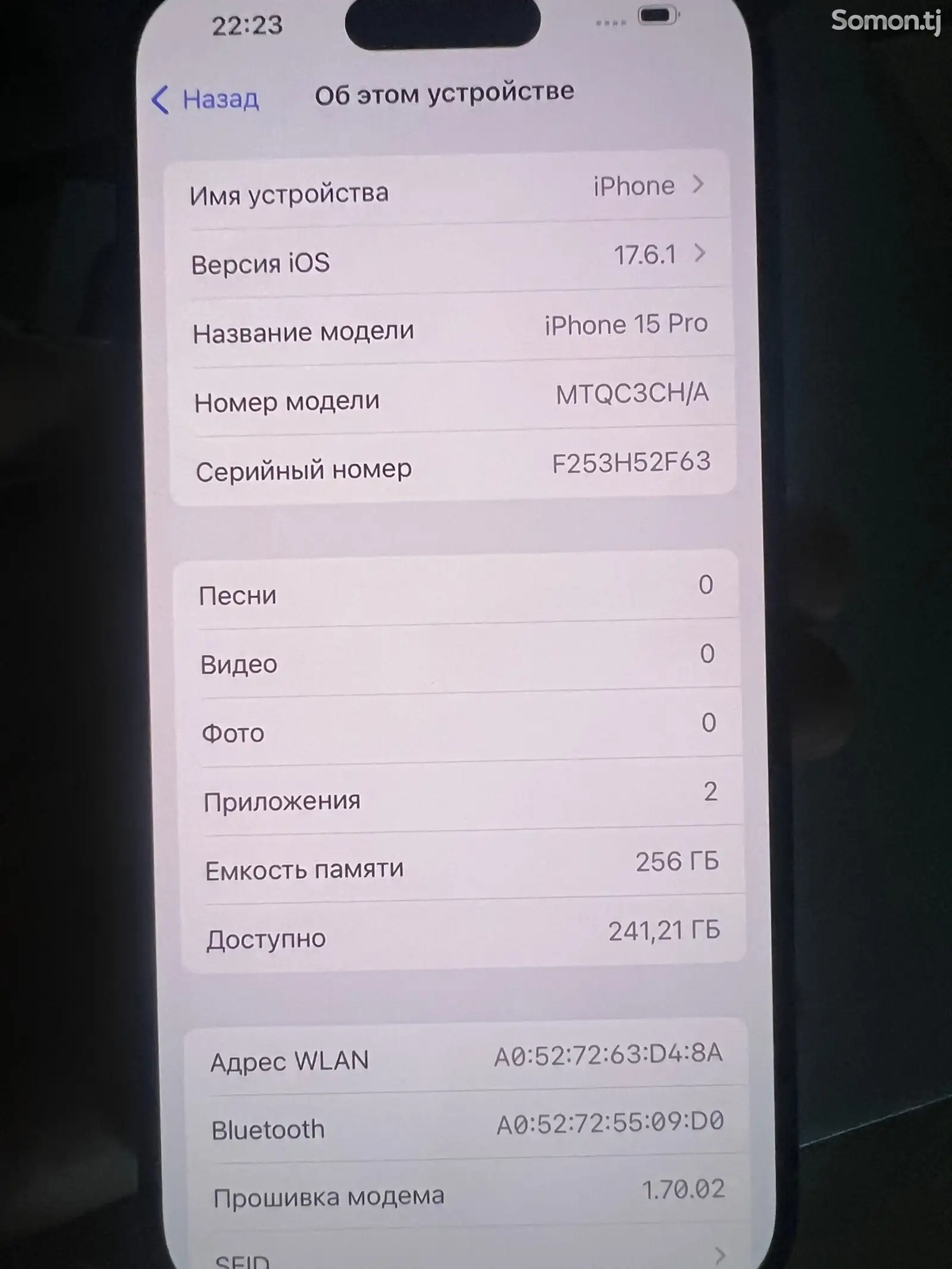 Apple iPhone 15 Pro, 256 gb, Blue Titanium-3