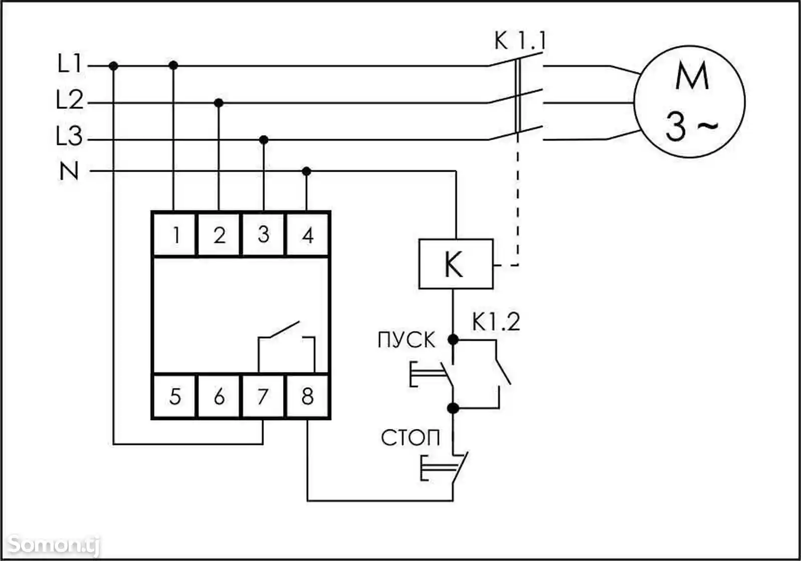 Реле контроля фаз для сетей с изолированной нейтралью CKF-11-4