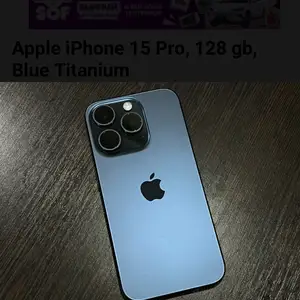 Apple iPhone 15 Pro, 128 gb, Blue Titanium