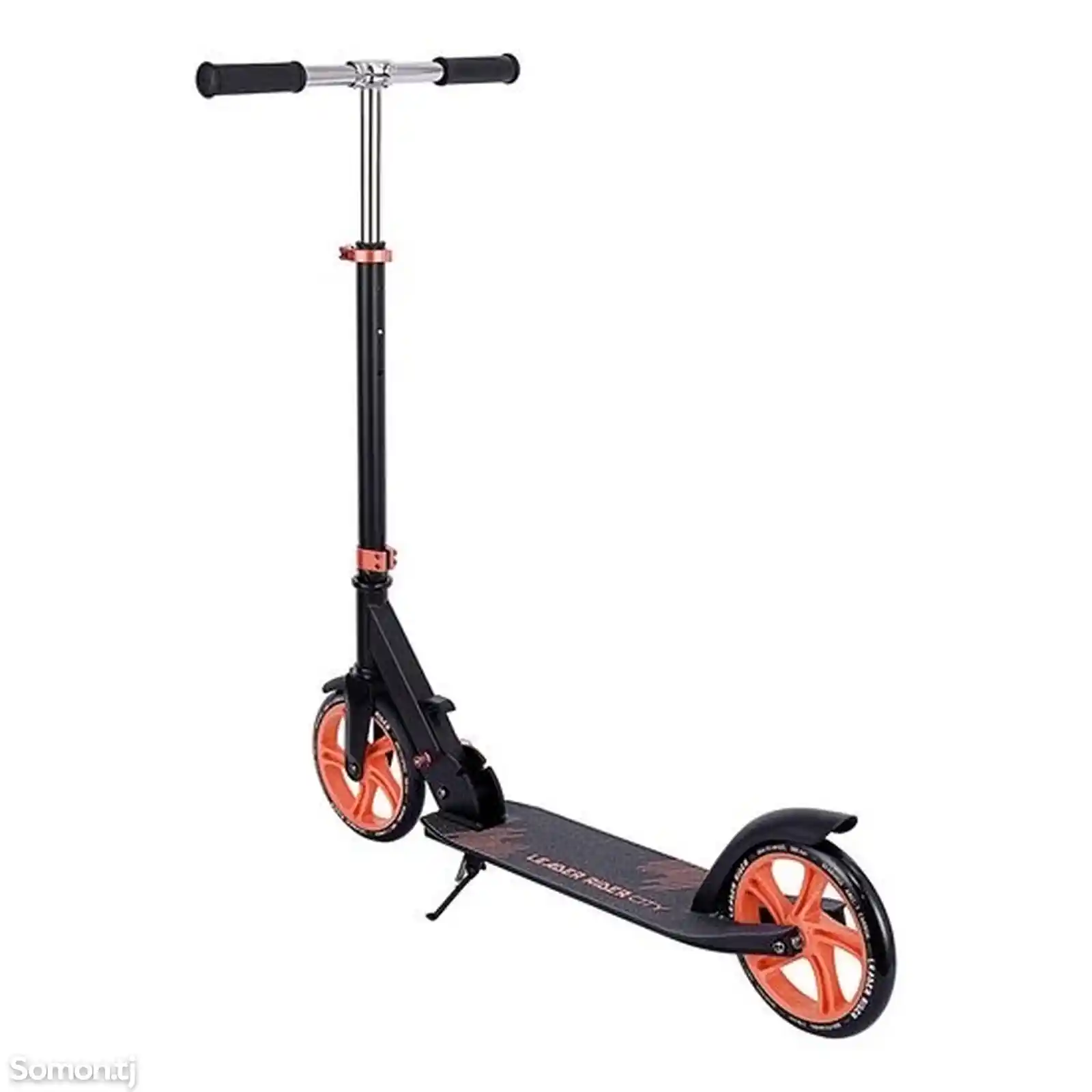 Самокат подростковый Scooter, складной, двухколесный, большие колеса-4