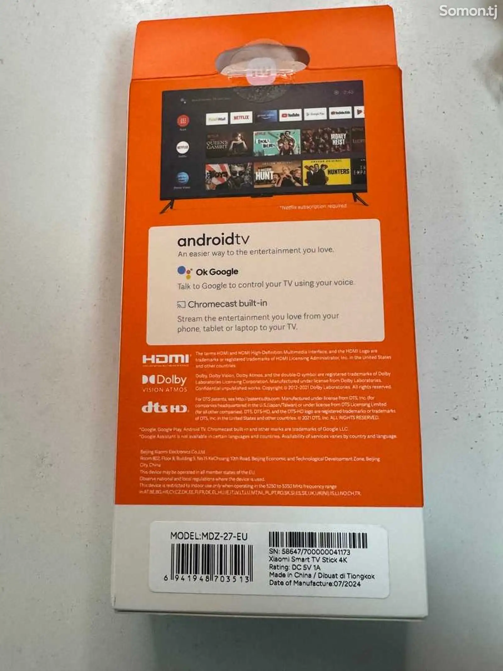 ТВ приставка Xiaomi Smart TV Stick 4K-1