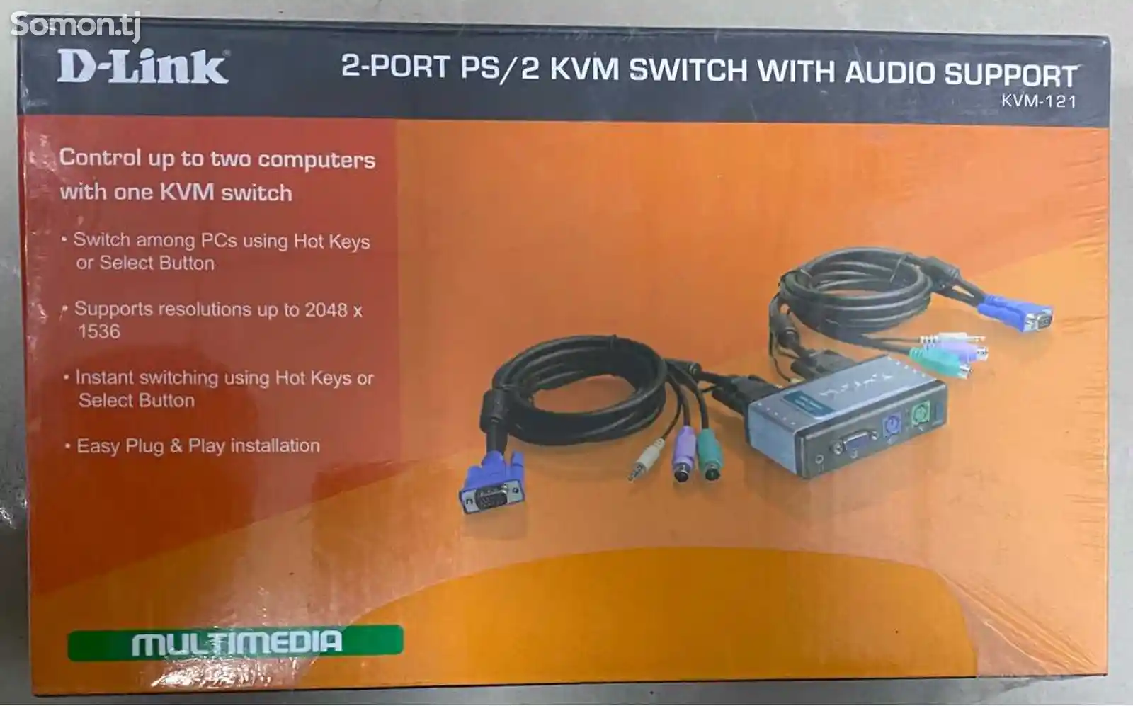 VGA+ Ps/2 KVM с поддержкой avdio-1