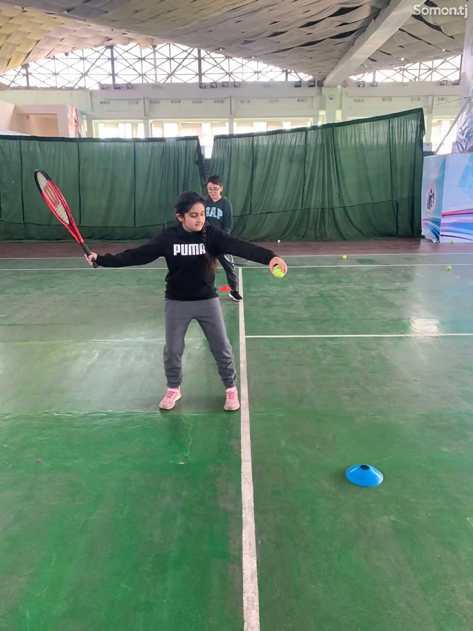 Уроки большого детского тенниса-8