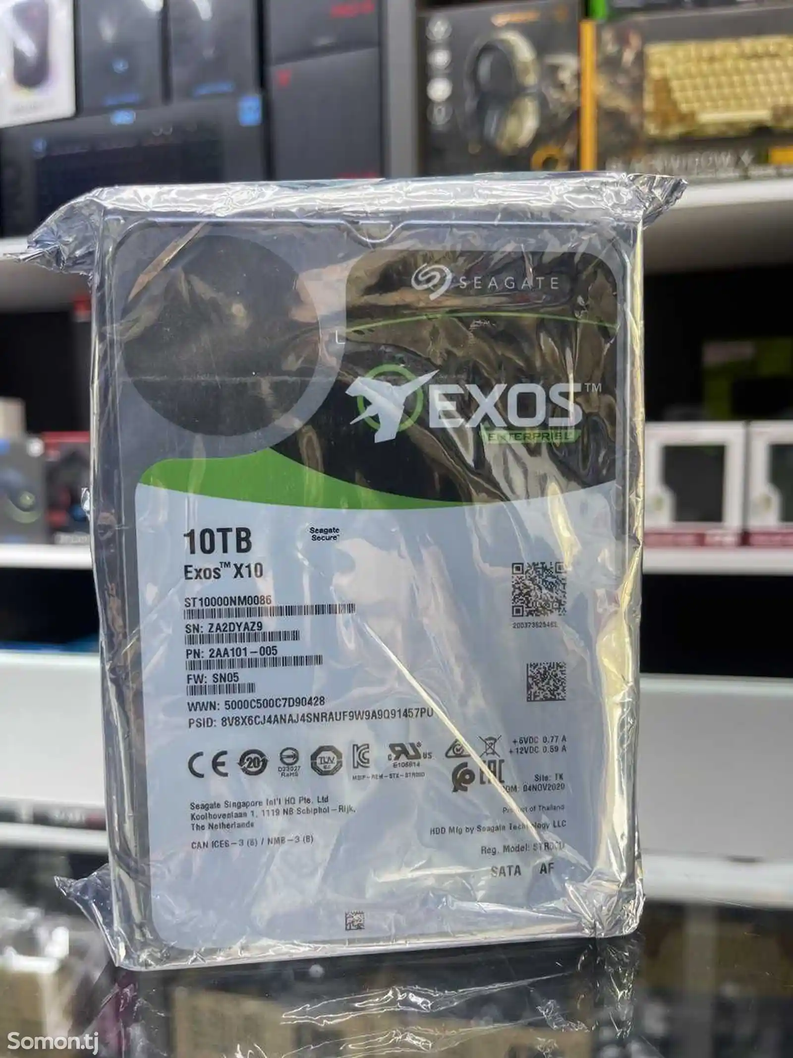 Внешний жесткий диск Seagate EXOS 10TB