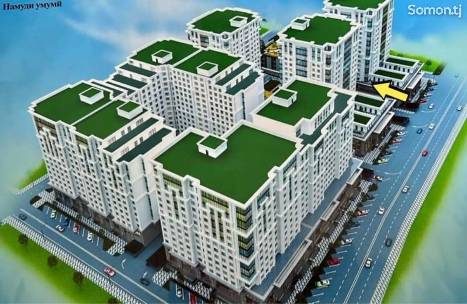 3-комн. квартира, 10 этаж, 128 м², Старый аэропорт-1