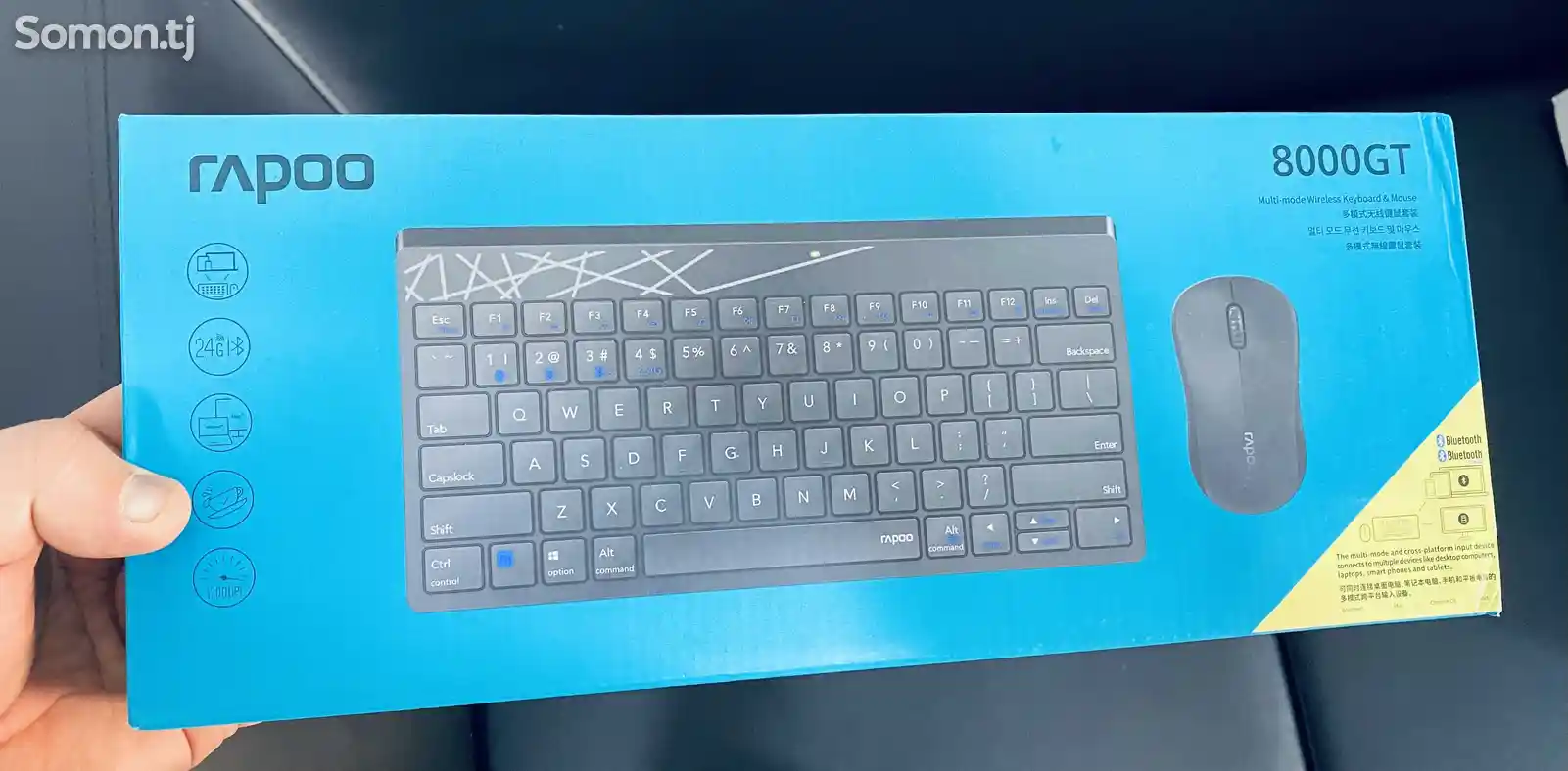 Клавиатура+мышь беспроводная Rapoo-8000GT-1