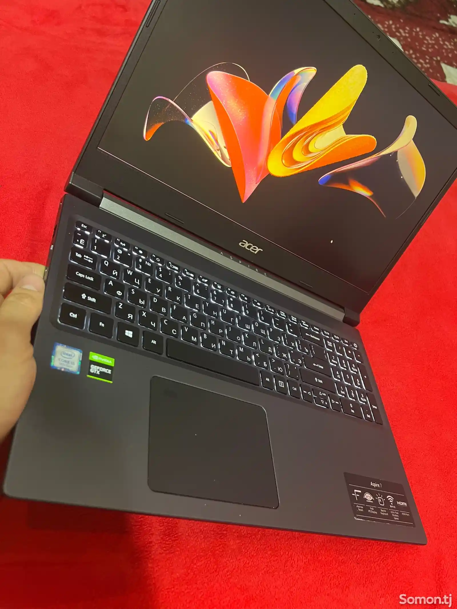 Ноутбук Acer Aspire 7 core i5 10200h/GTX 1650 TI 512/16-4