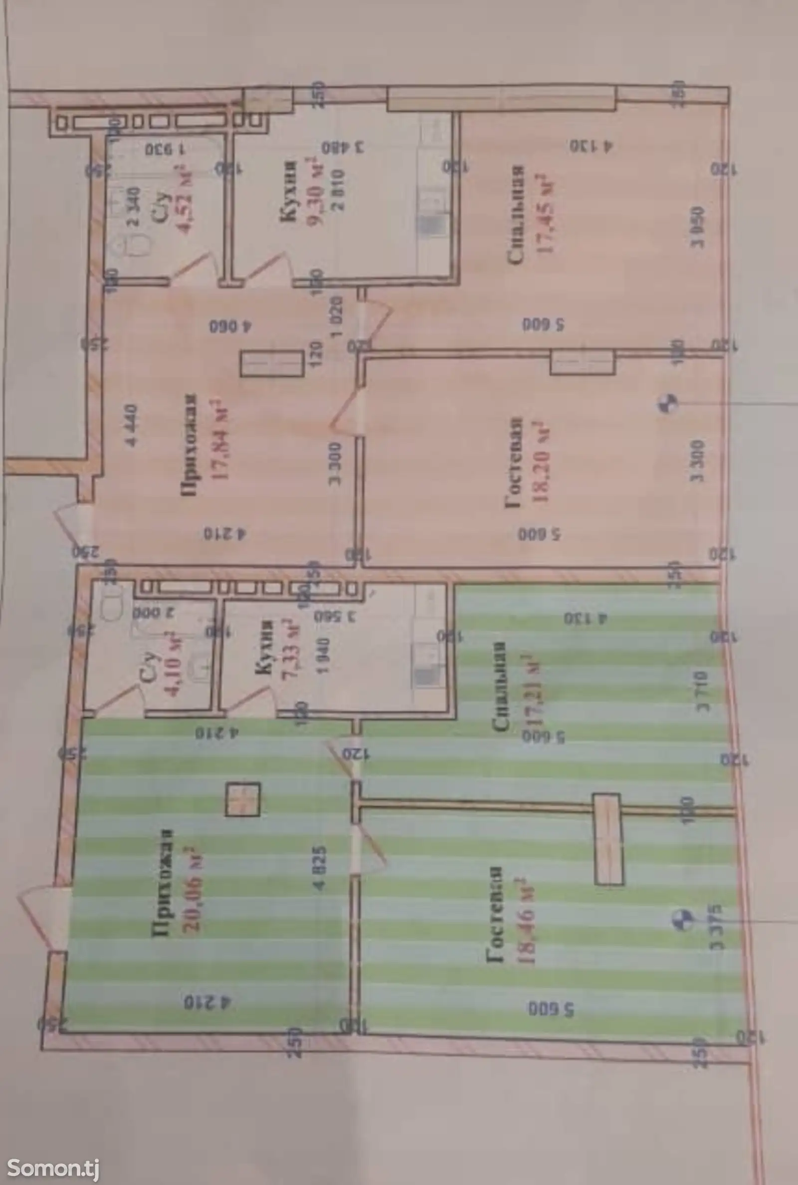 5-комн. квартира, 2 этаж, 135 м², Фирдавси-1