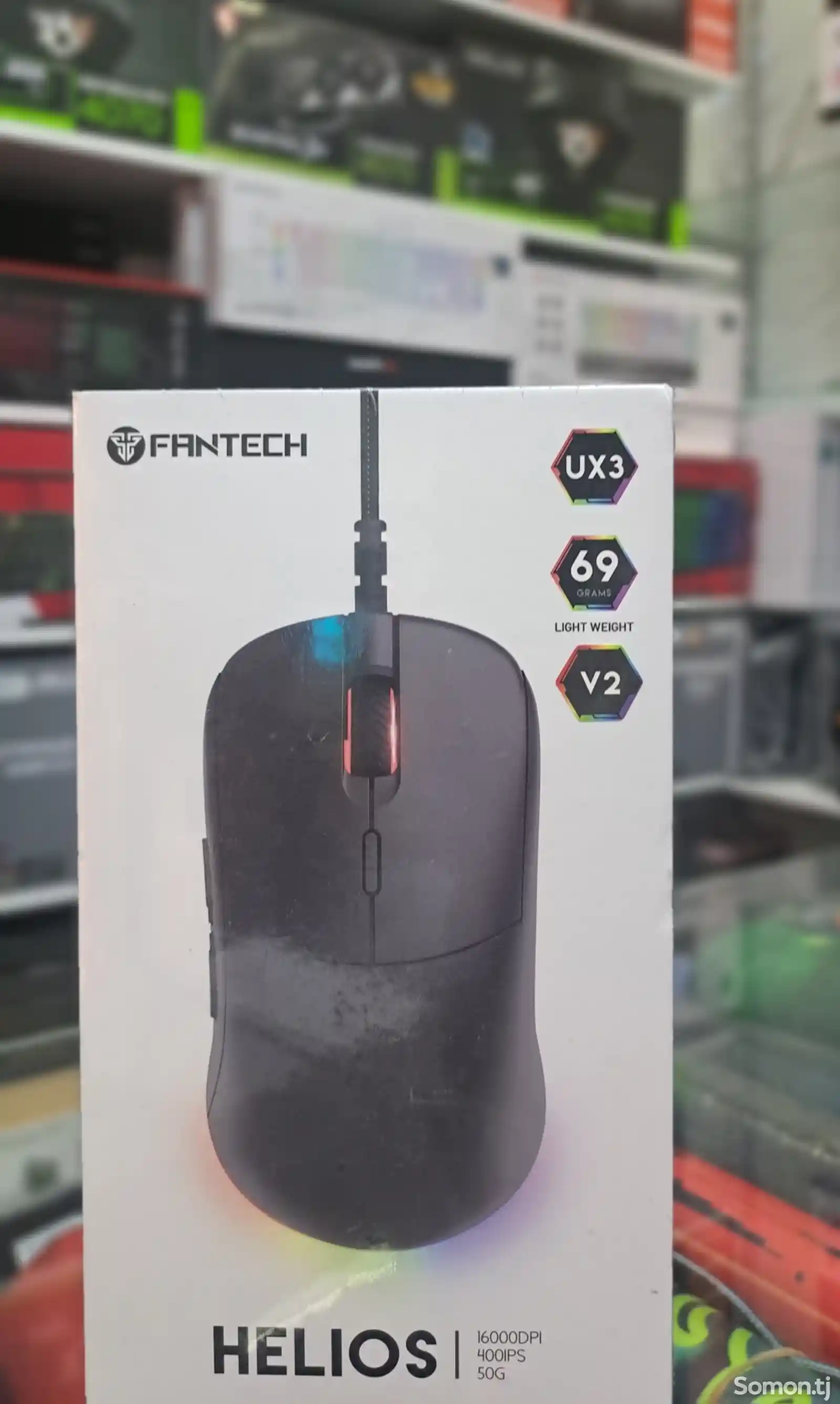 Игровая проводная мышь Fantech HELIOS UX3, цвет черный