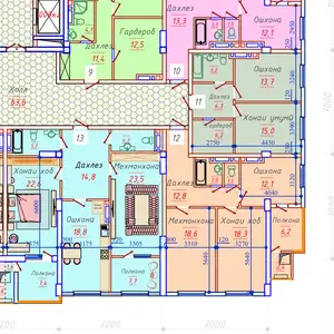 2-комн. квартира, 11 этаж, 66 м², Шоҳмансур