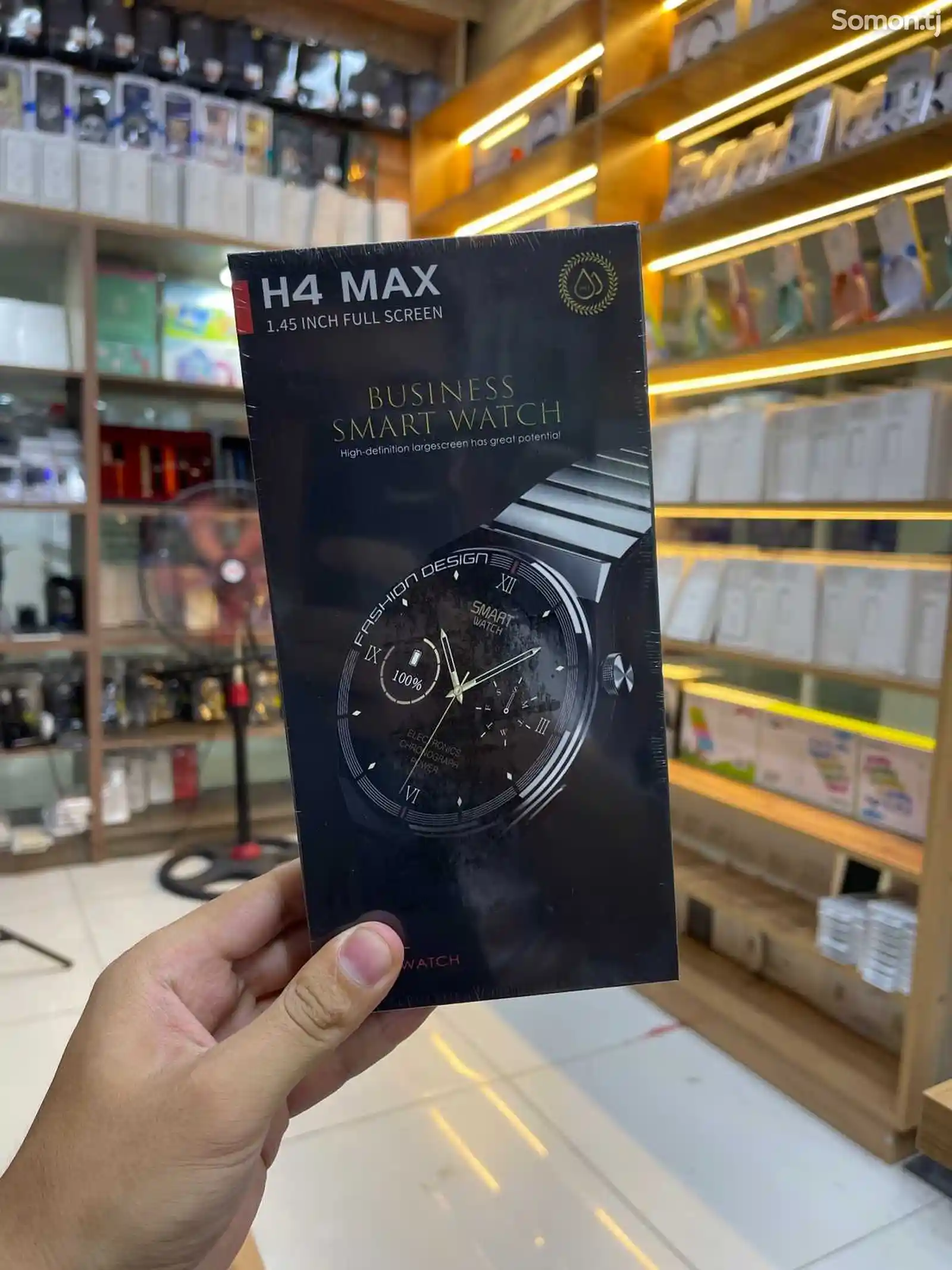 Круглые смарт часы H4 Max-1