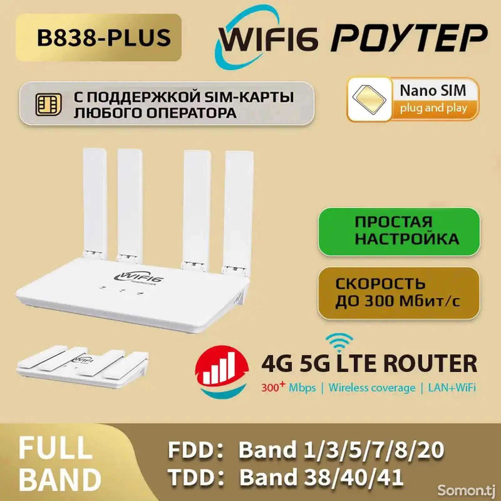 Wi Fi Роутер 4G CPE B838-1