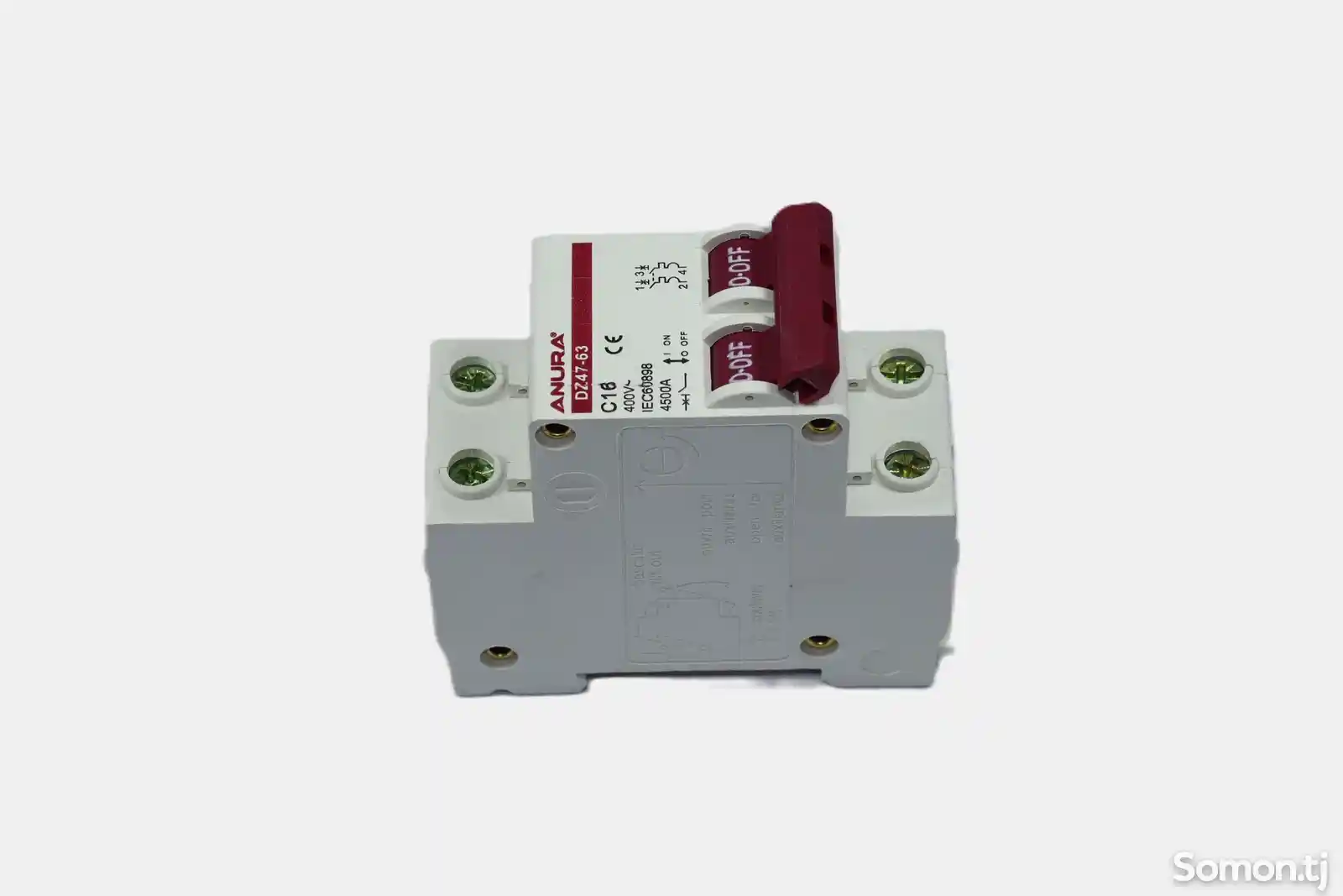 Двухполюсный автомат выключатель Anura 16A-2P AE40216-2