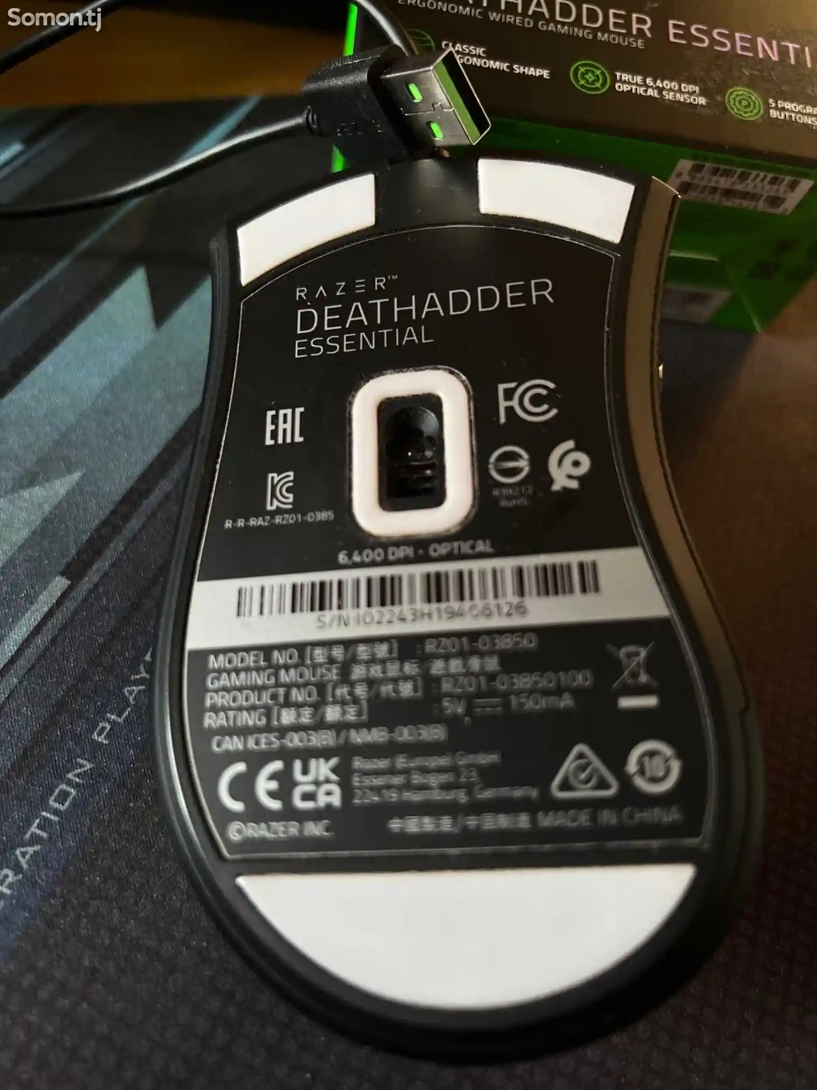 Игровая мышь Razer Deathadder Essential-4