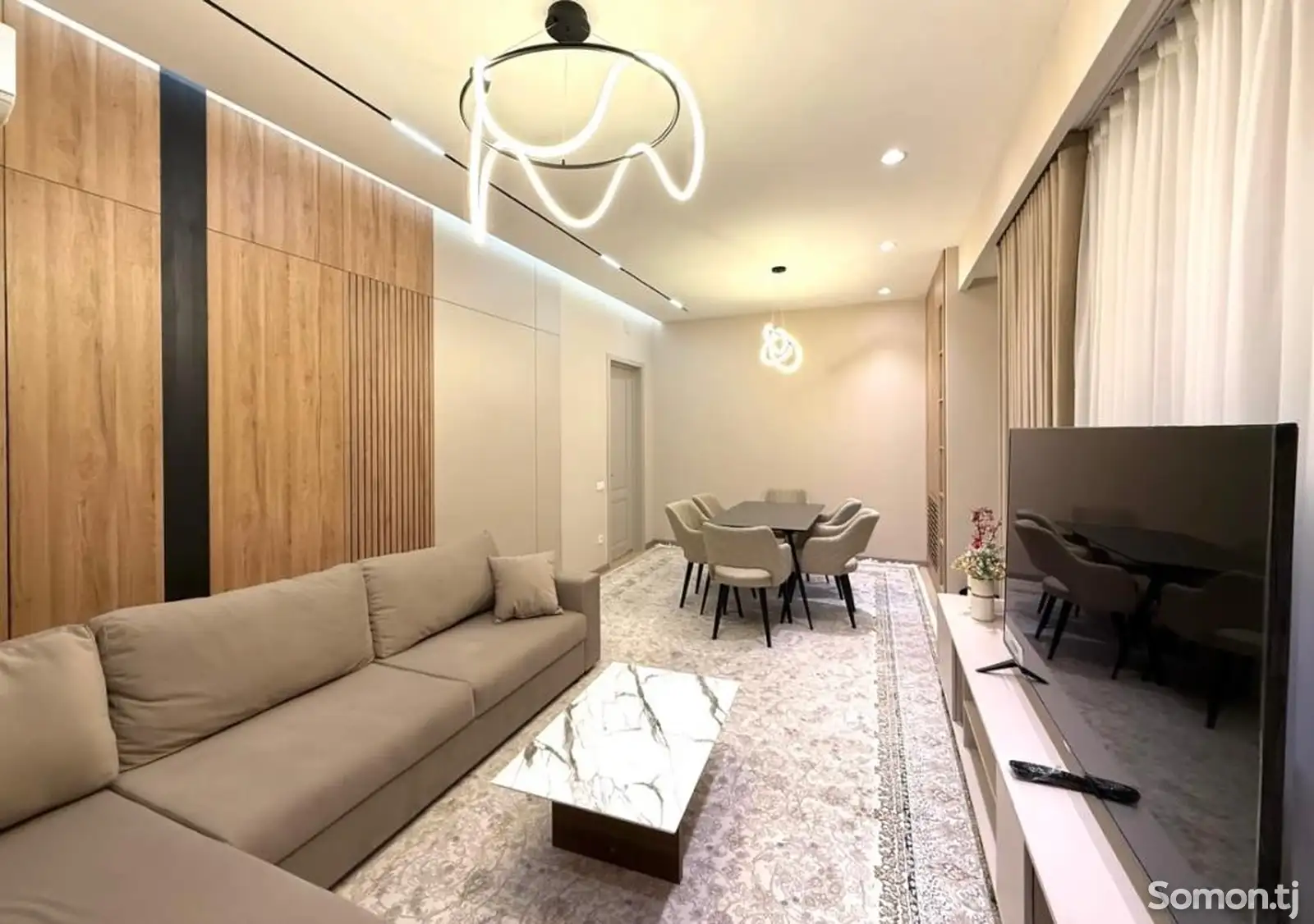 2-комн. квартира, 3 этаж, 140м², Сомони-1