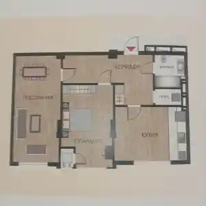 2-комн. квартира, 9 этаж, 79 м², 20 мкр