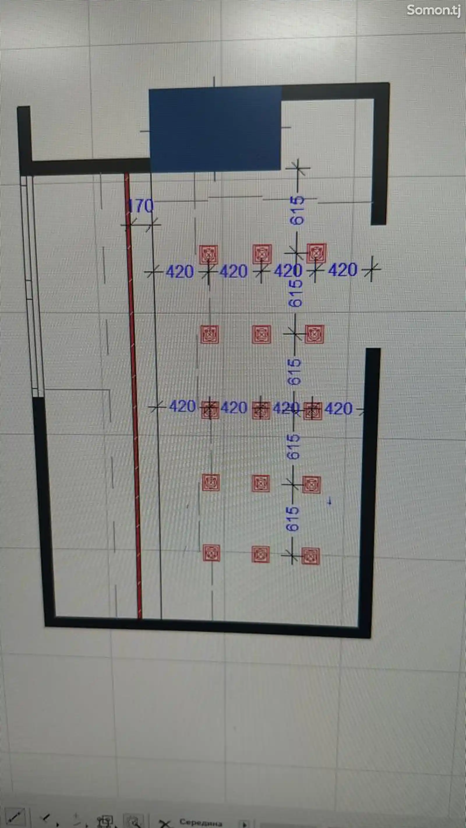 2-комн. квартира, 11 этаж, 62 м², Шохмансур-6