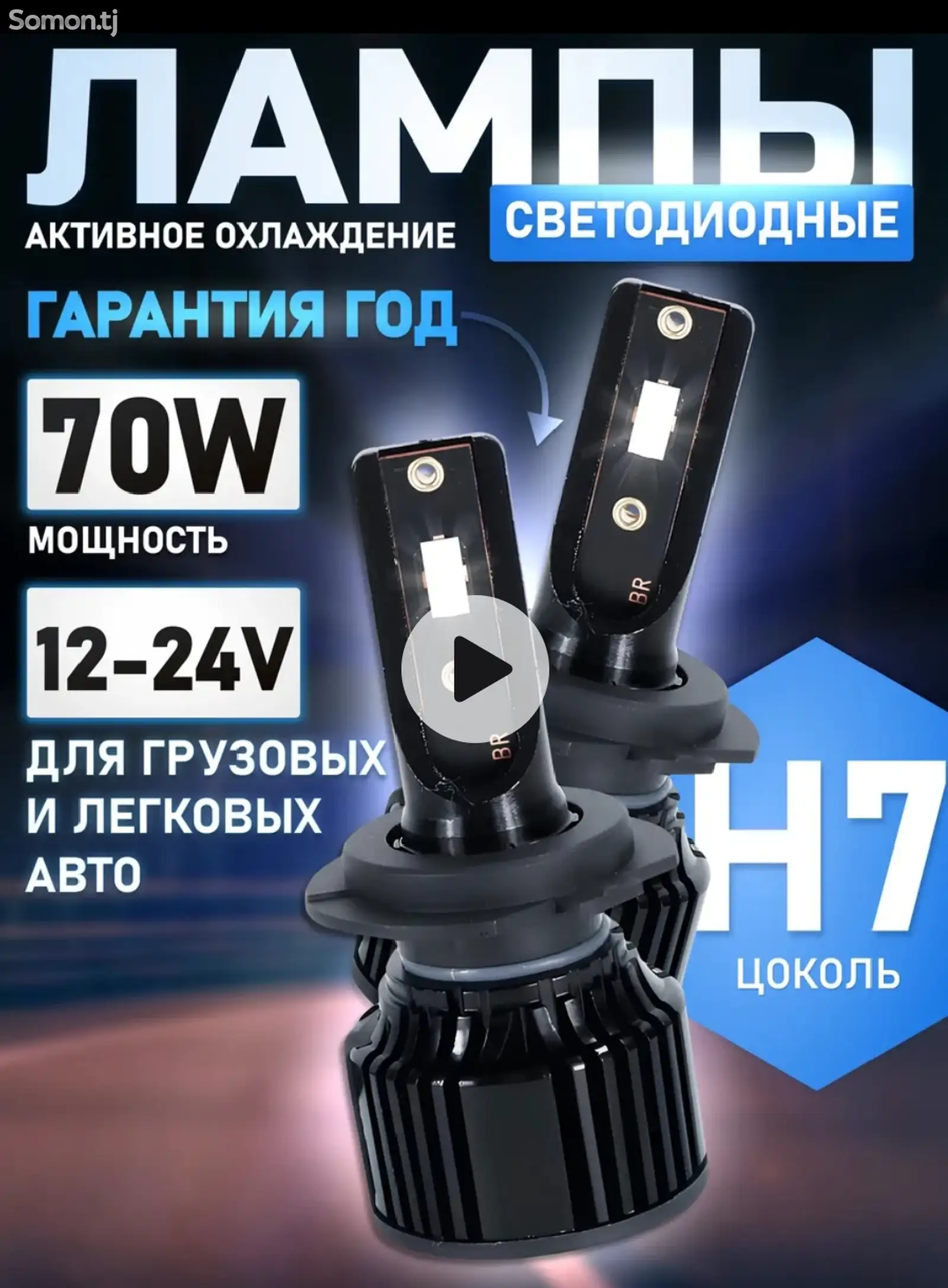 Led Лампы Н7 для авто