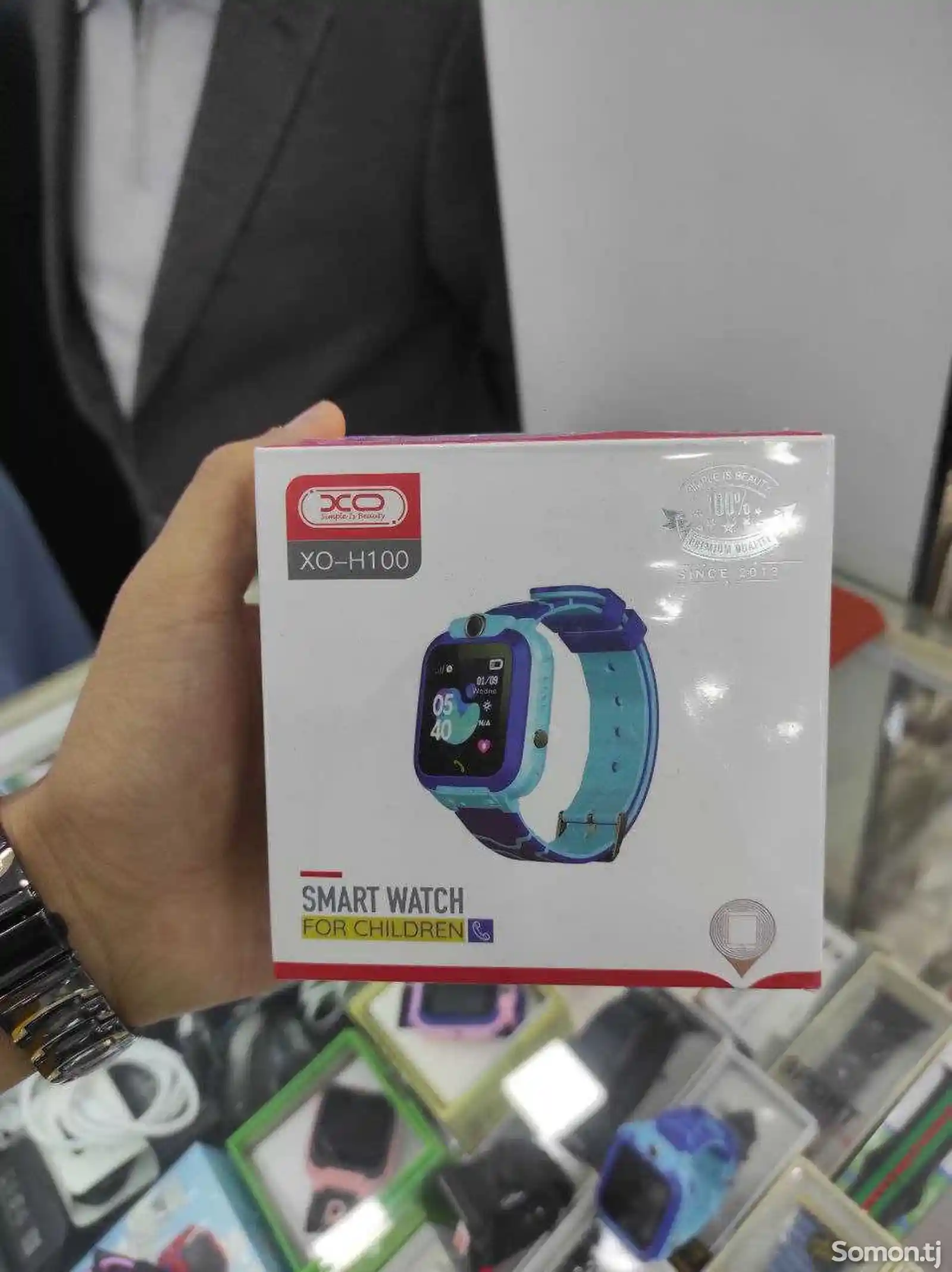 Детские умные часы Smart Watch XO H100 с GPS трекером-1