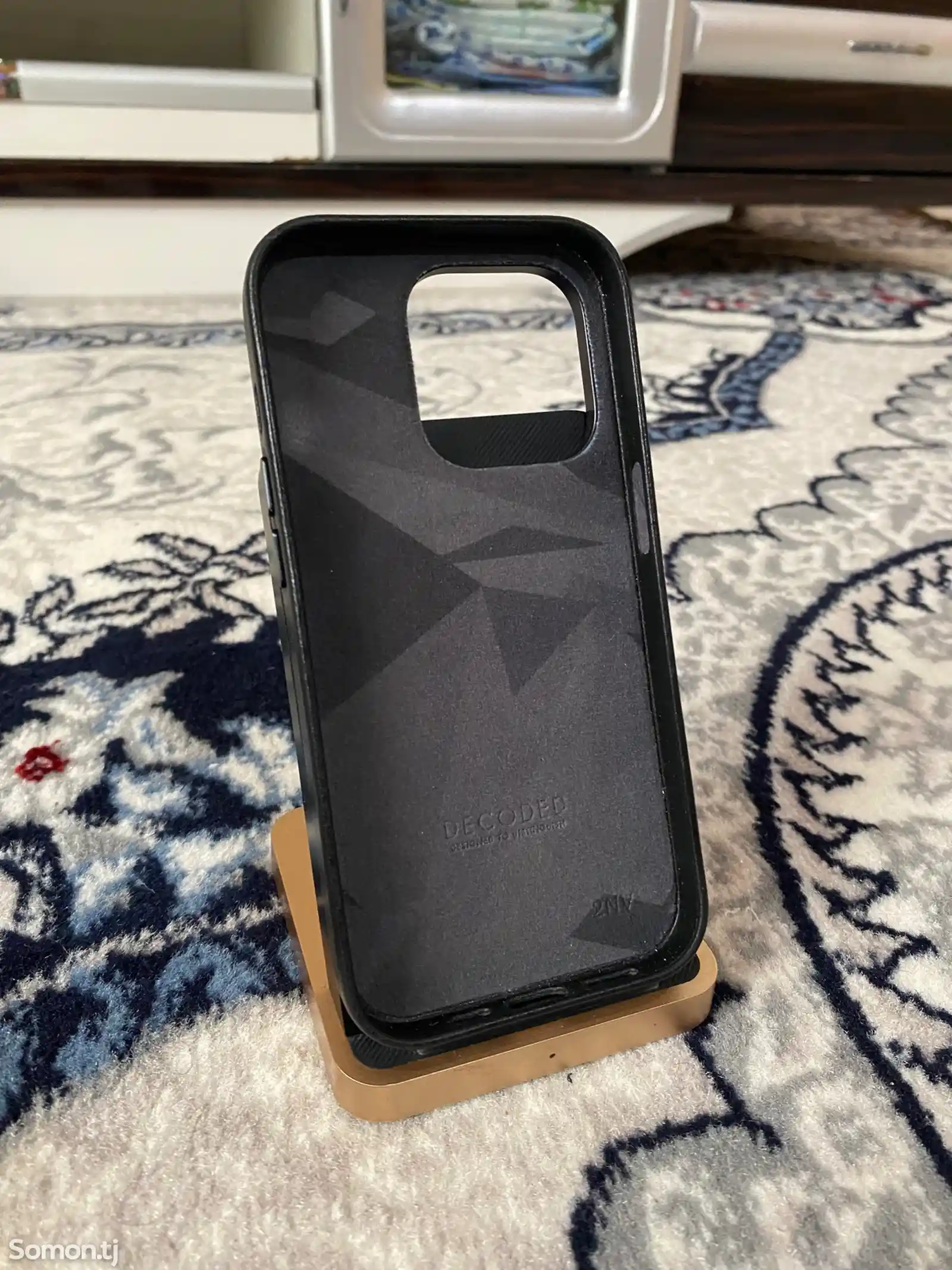 Чехол iPhone 14 Pro Decoded leather-5
