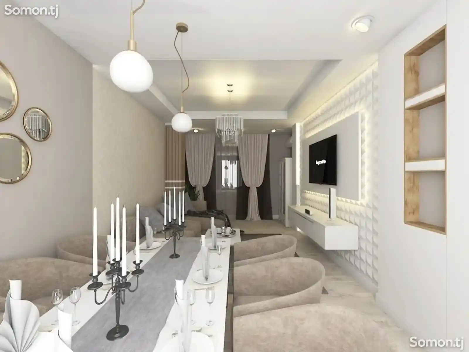 3-комн. квартира, 6 этаж, 110м², И.Сомони ,пушти ориёнбонк-3