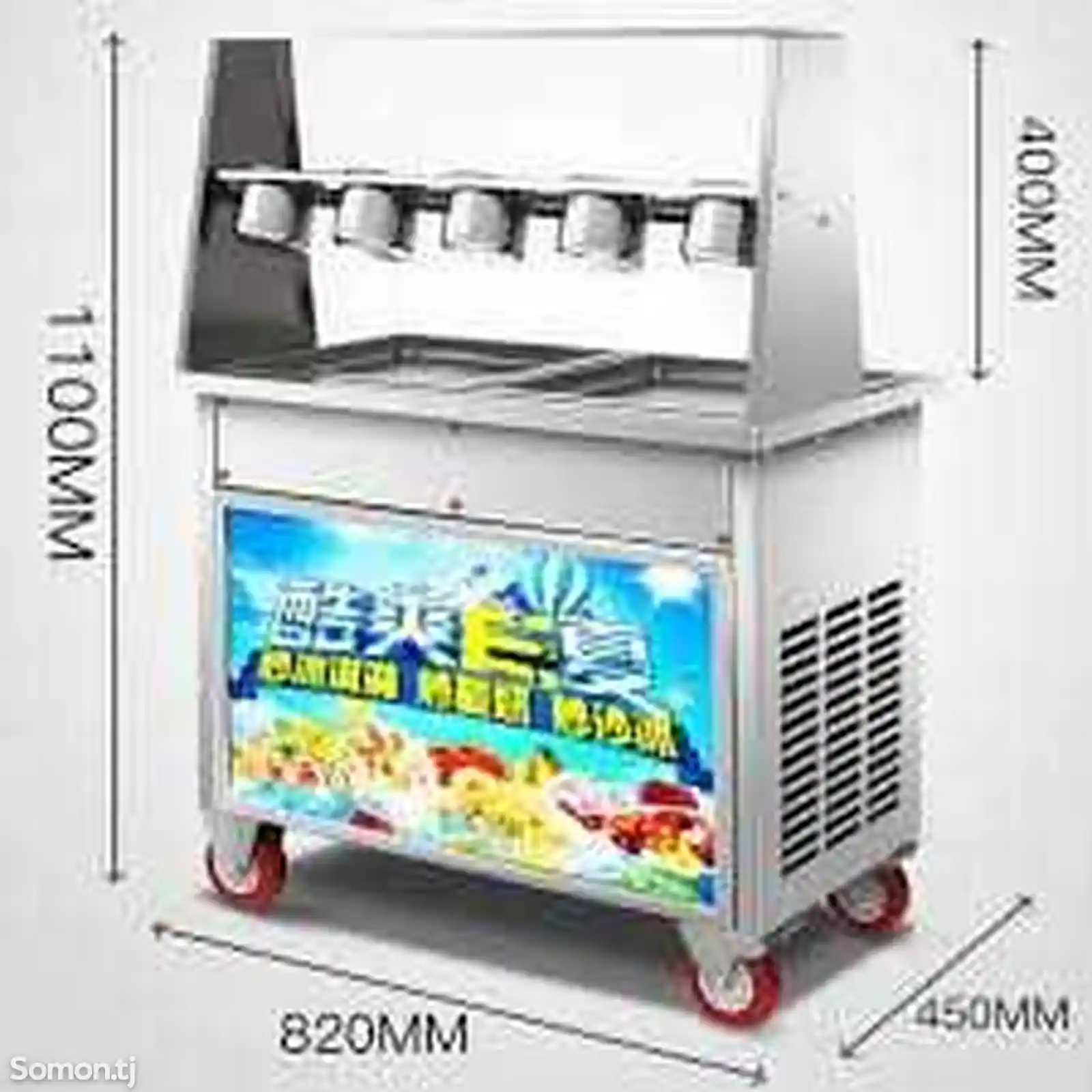 Аппарат Фризер для тайского мороженного-3