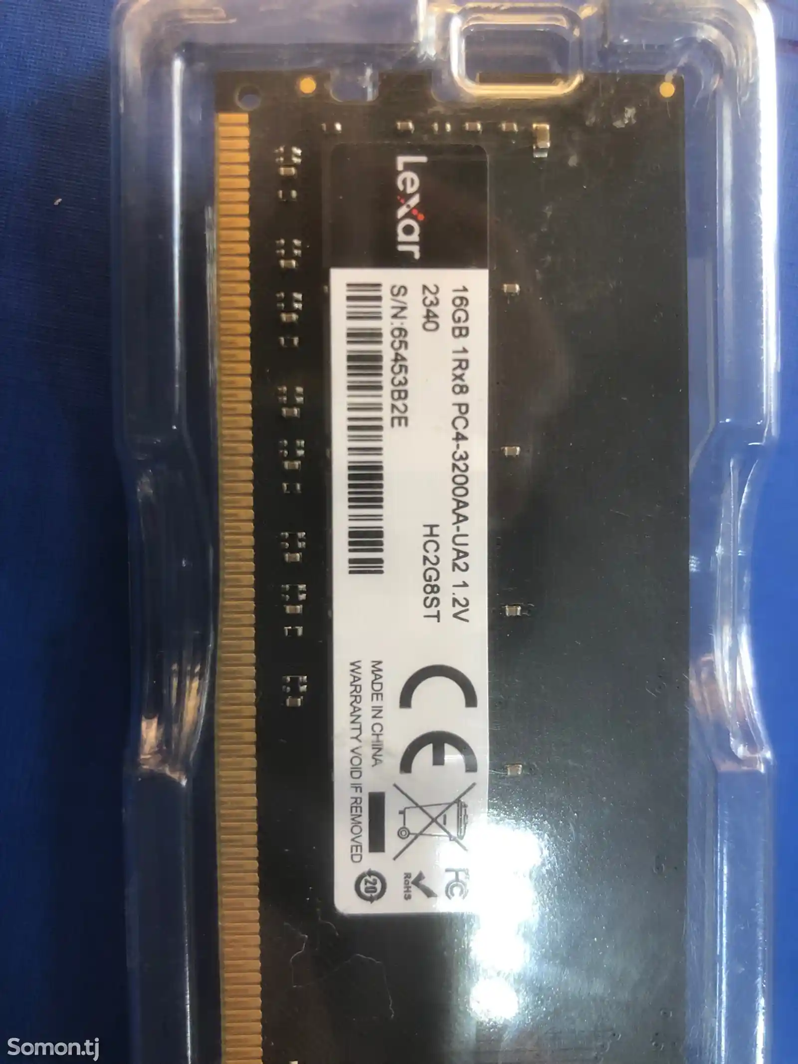 Оперативка Lexar 16gb pc4-3200-2