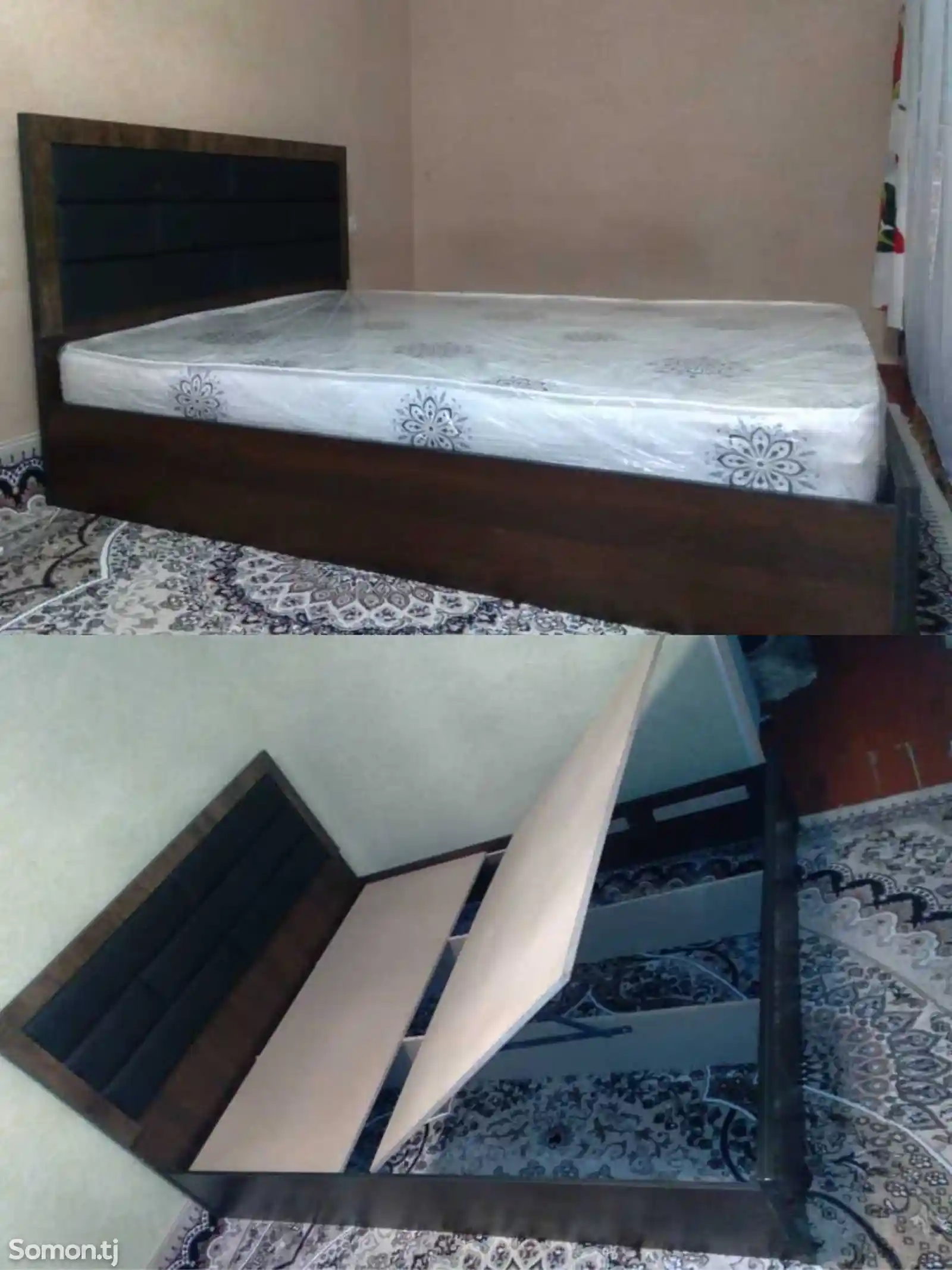Двуспальная кровать с подъемным механизмом-3