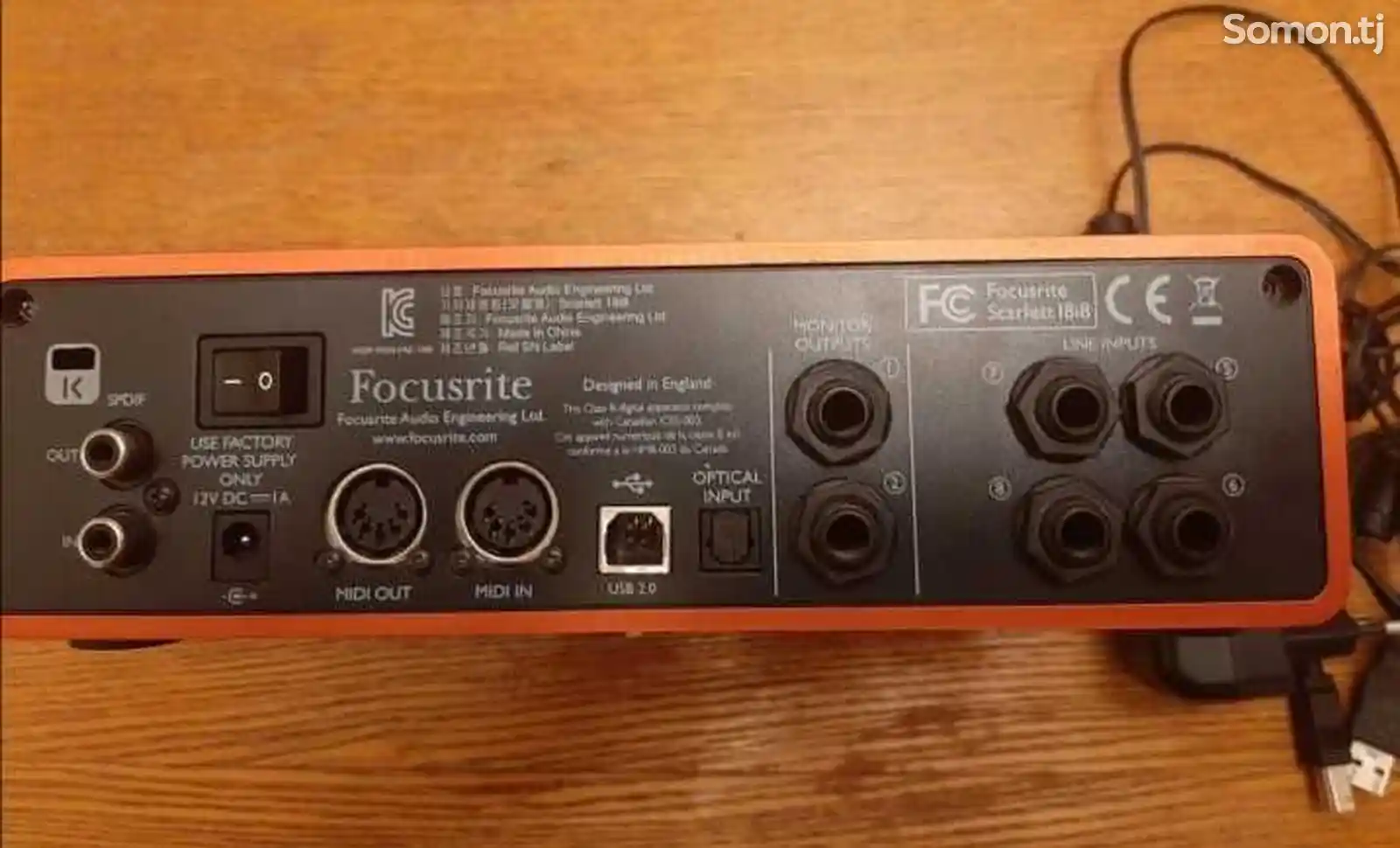 Звуковая карта Focusrite scarlett 18i8 USB-5