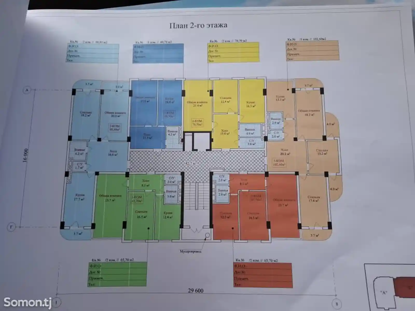 3-комн. квартира, 5 этаж, 92 м², 13мкр-5