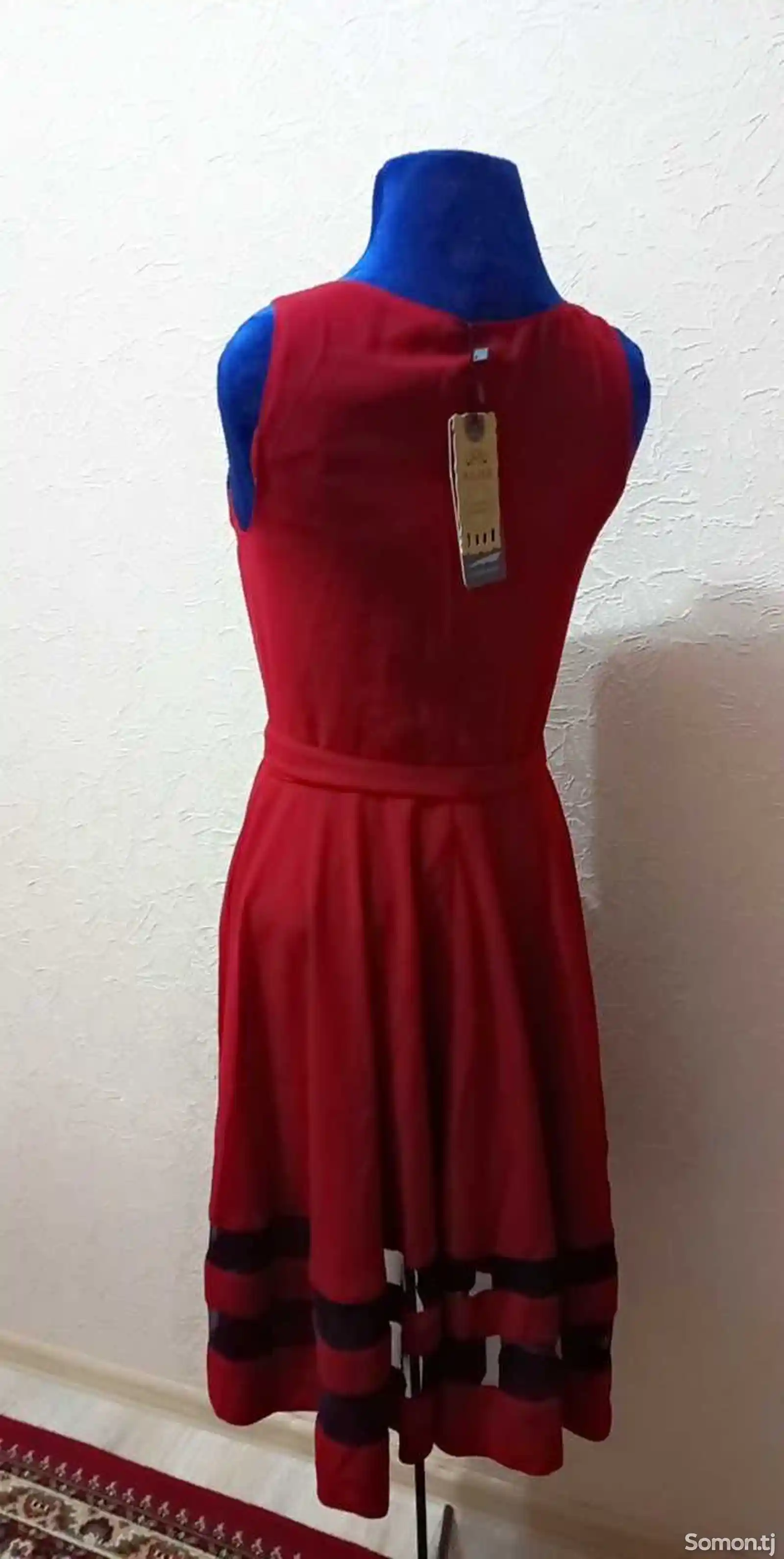 Платье красное-3