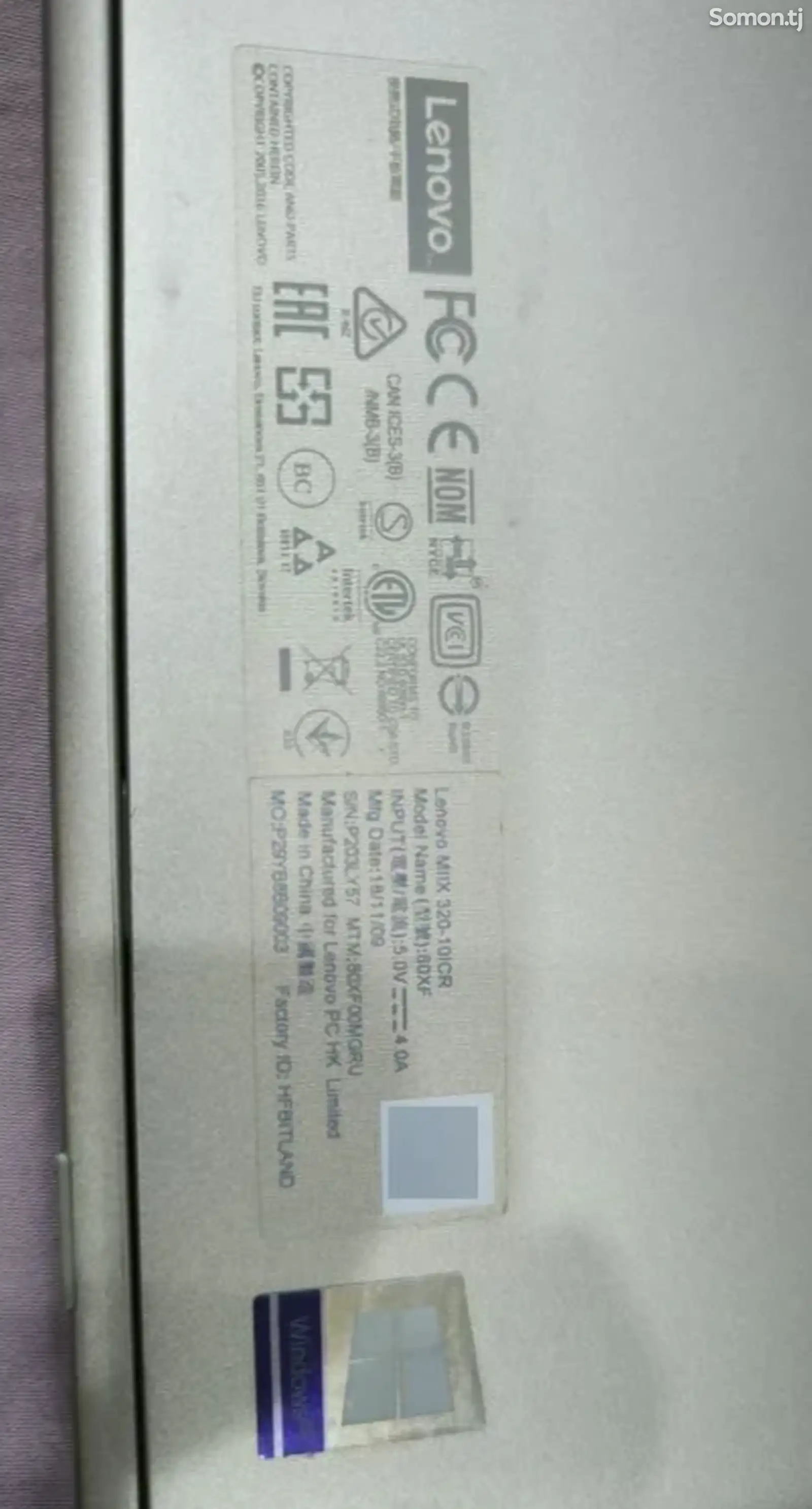 Ноутбук Lenovo miix320-10icr-4