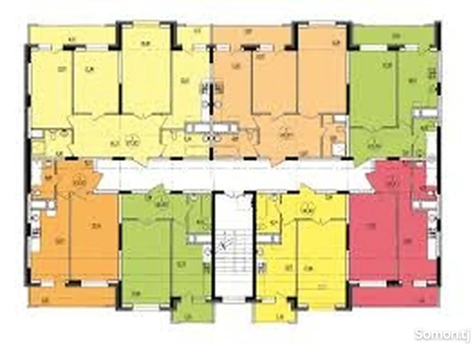 2-комн. квартира, 10 этаж, 68 м², гардиши фабрика