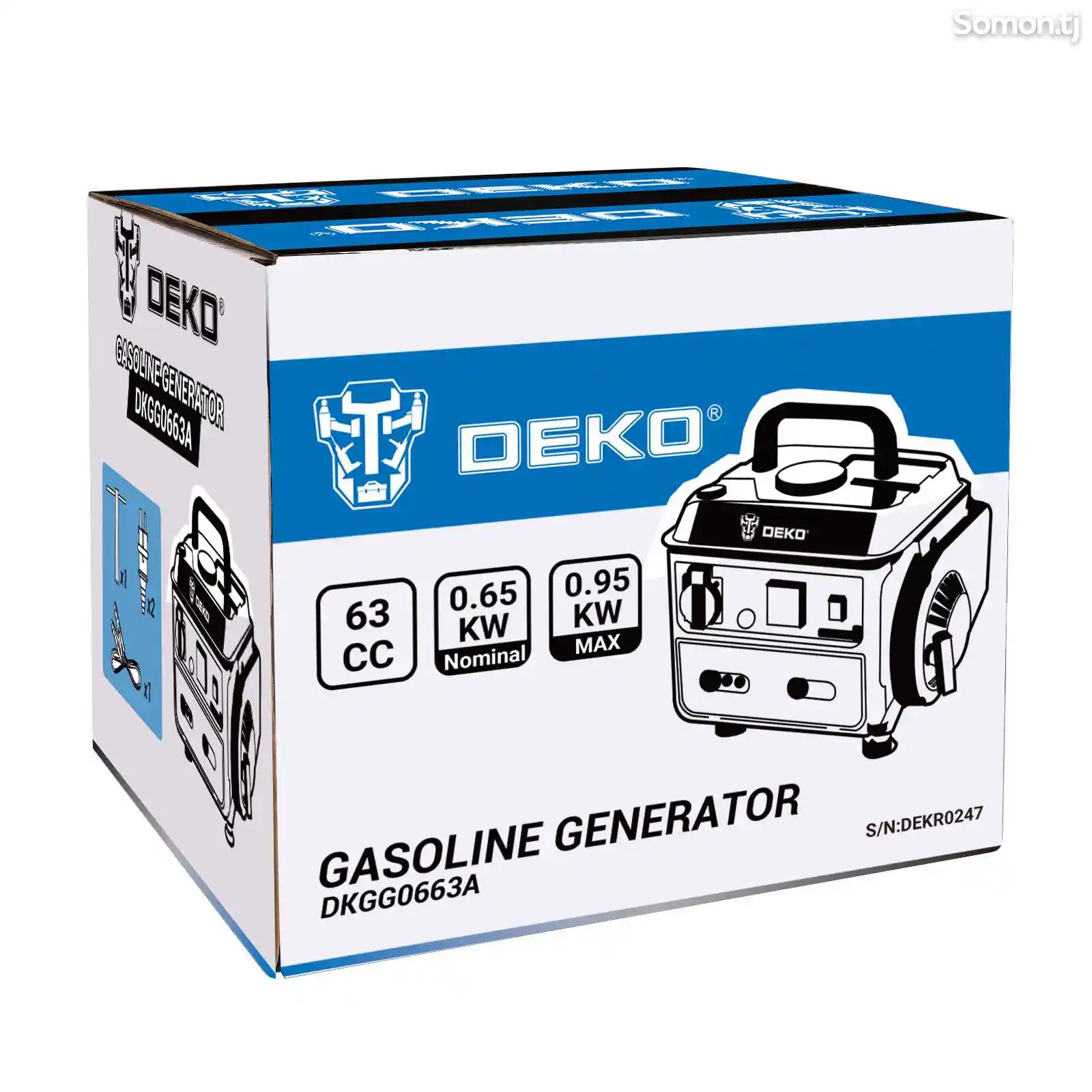 Бензиновый генератор 220V Deko DKGG0663A 1KW-3