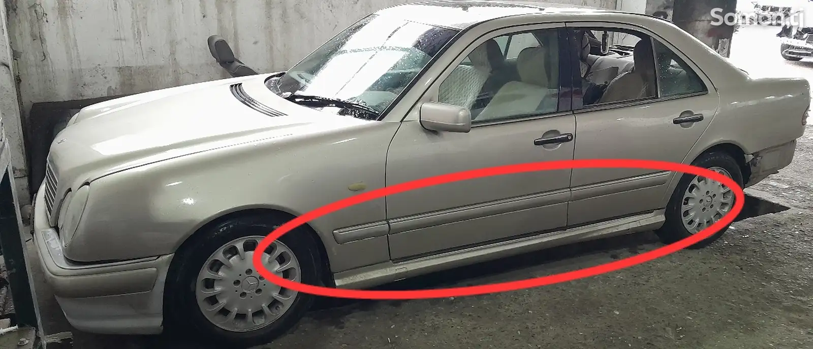 Молдинг на Mercedes w210