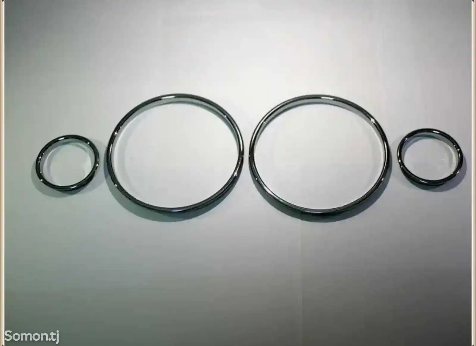 Хромированный набор колец для приборной панели на Opel-3