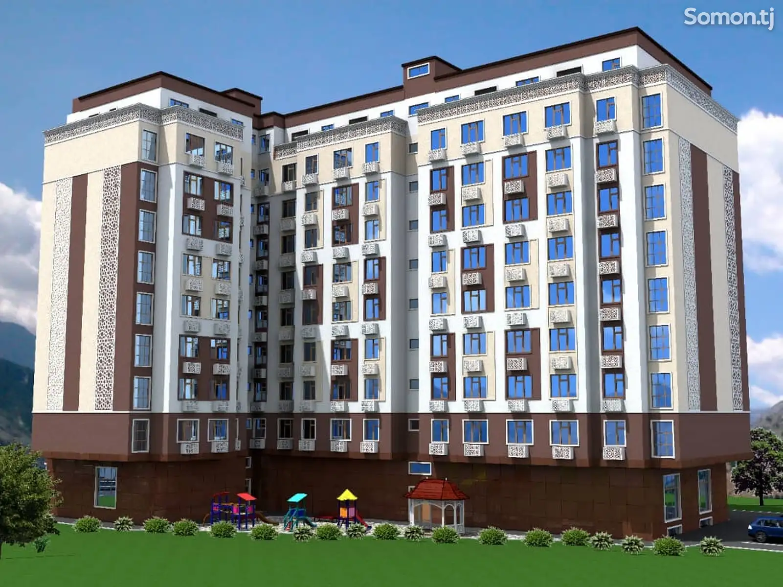 3-комн. квартира, 9 этаж, 78 м²,дар паҳлуи бозори Давлати Зафар-1