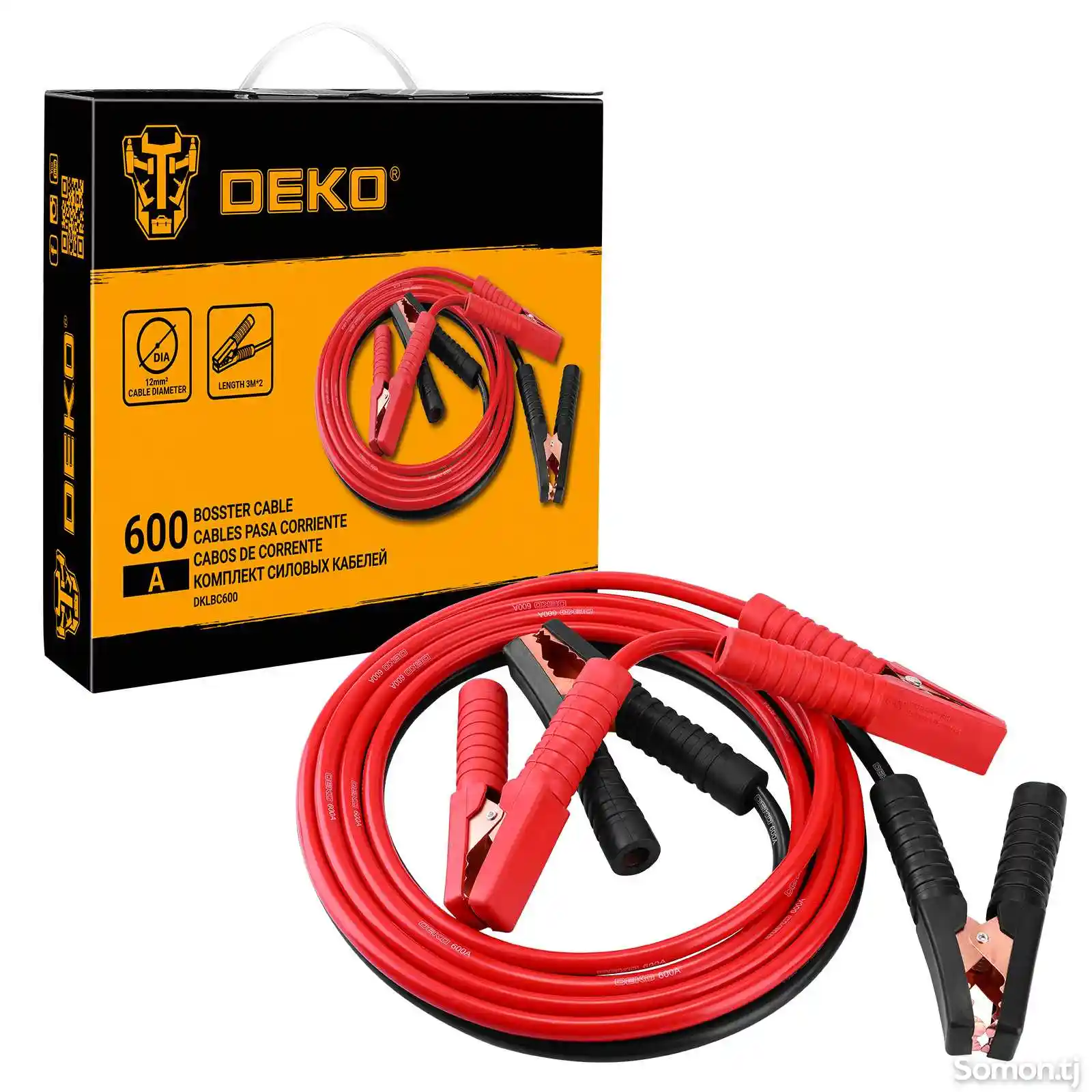 Провода-прикуриватели для автомобиля 3м Deko DKLBC600-2
