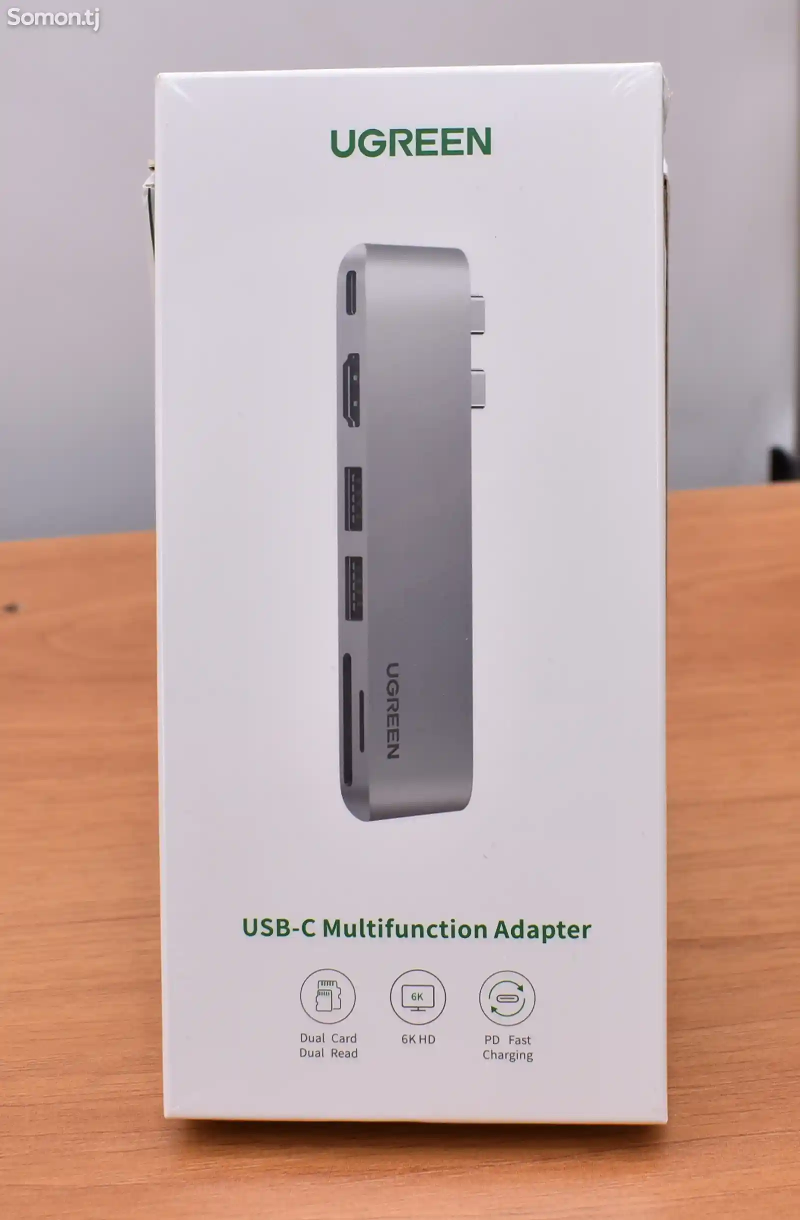 Адаптер Ugreen USB-C Hub for MacBook Pro 6 in 1-1