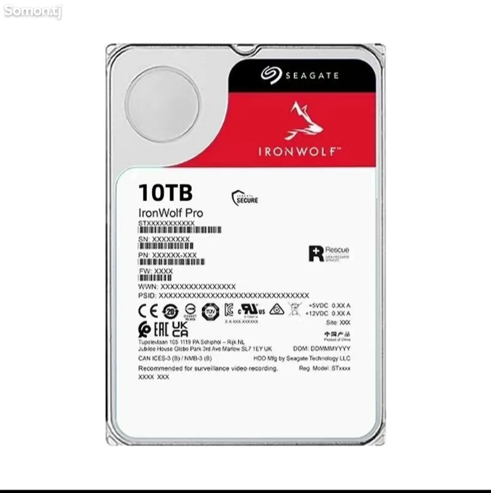 Жёсткий диск iron wolf pro 10 tb-2